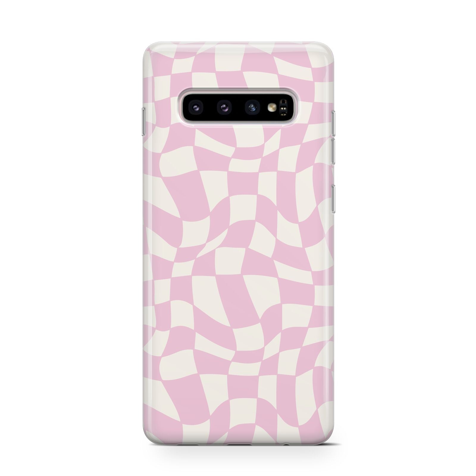 Retro Pink Check Protective Samsung Galaxy Case