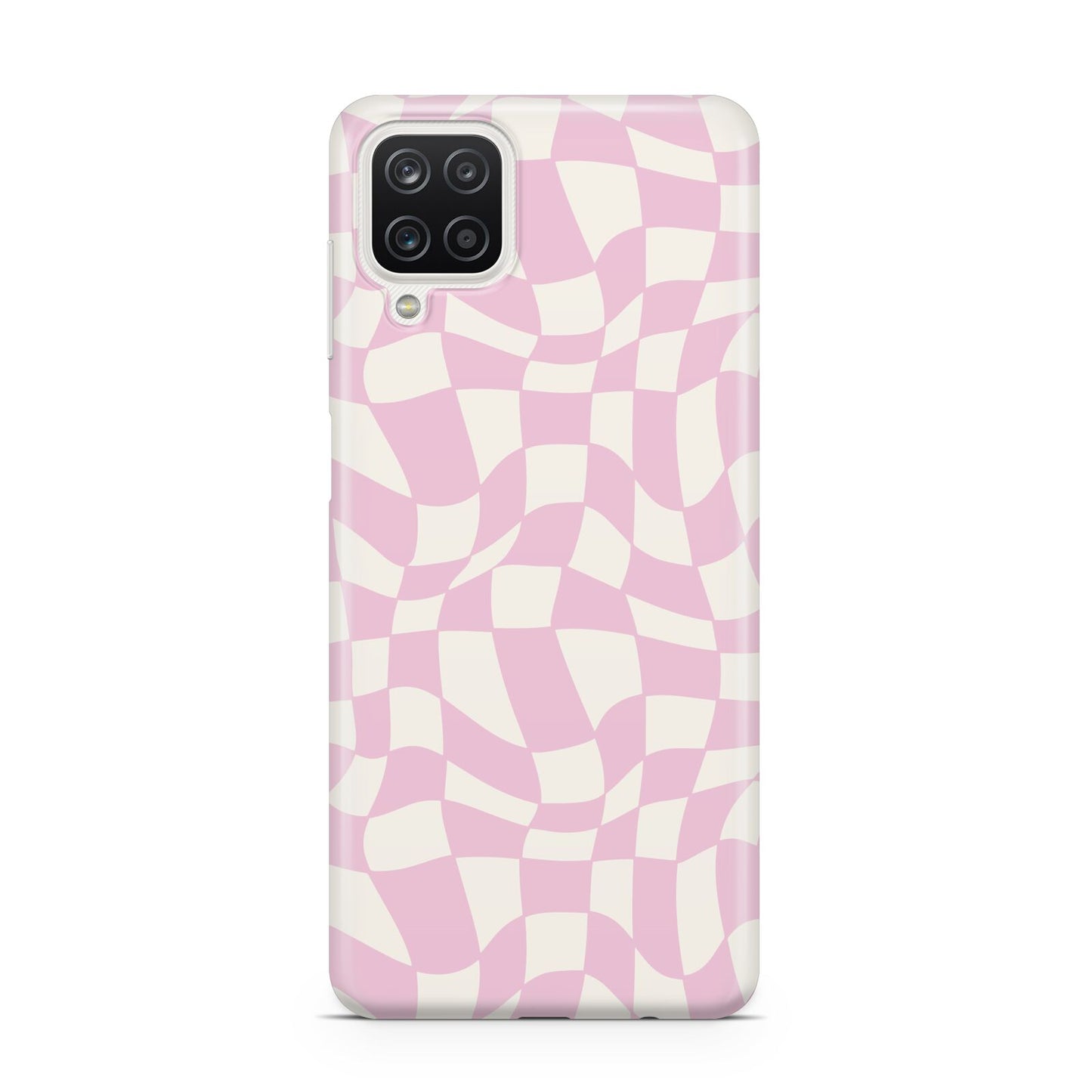 Retro Pink Check Samsung A12 Case