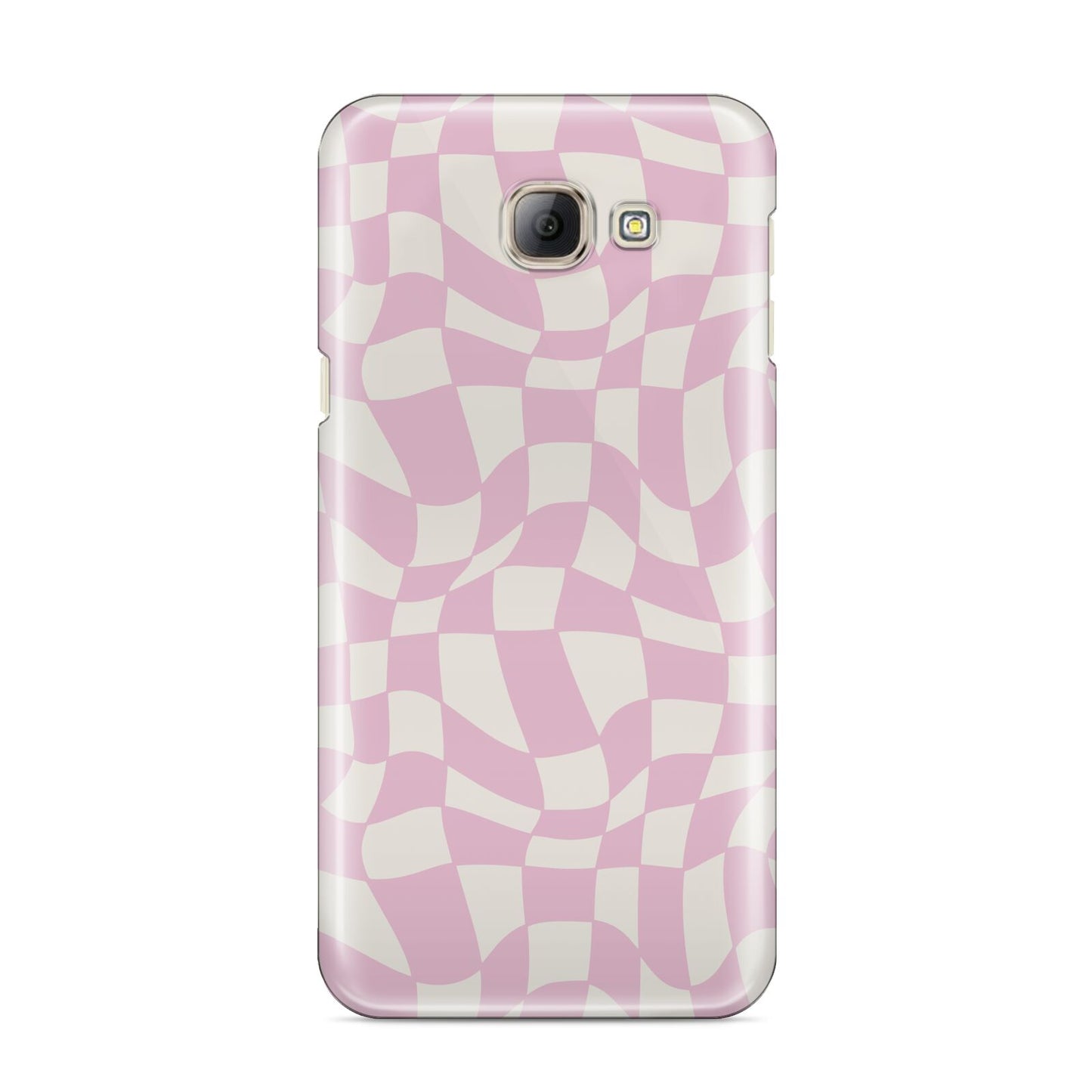 Retro Pink Check Samsung Galaxy A8 2016 Case