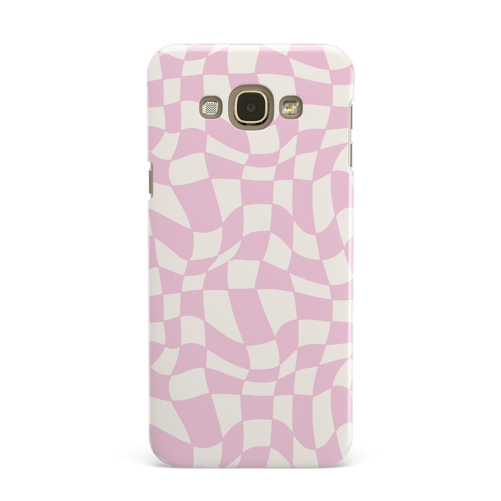 Retro Pink Check Samsung Galaxy A8 Case