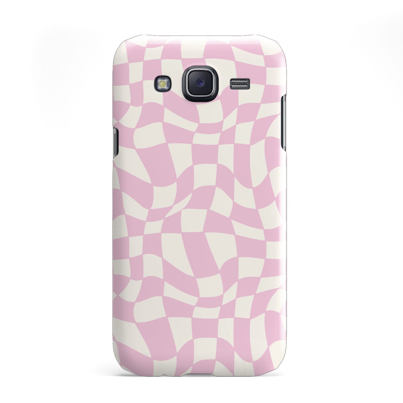 Retro Pink Check Samsung Galaxy J5 Case