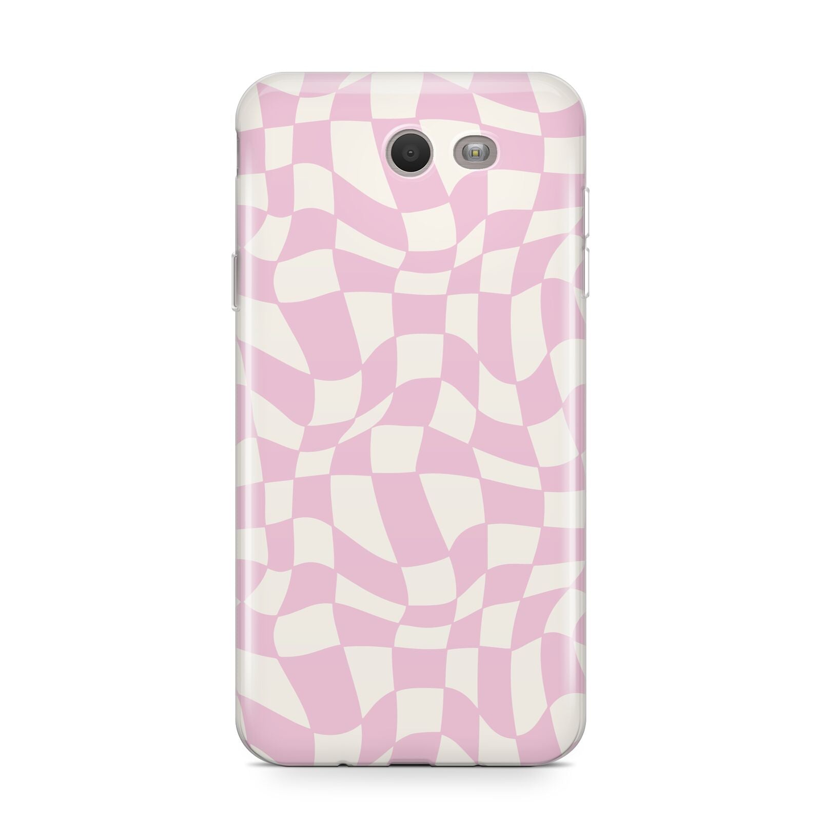 Retro Pink Check Samsung Galaxy J7 2017 Case