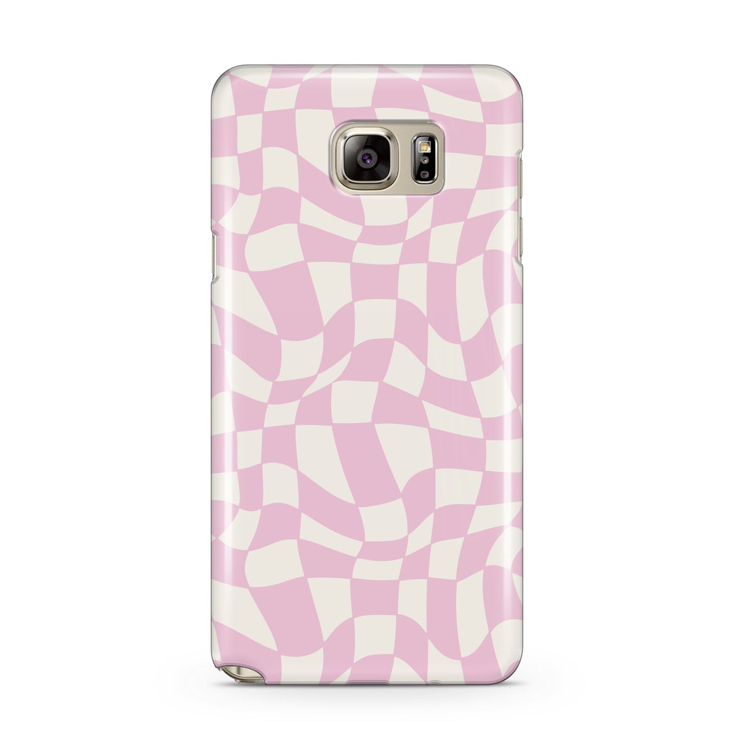 Retro Pink Check Samsung Galaxy Note 5 Case