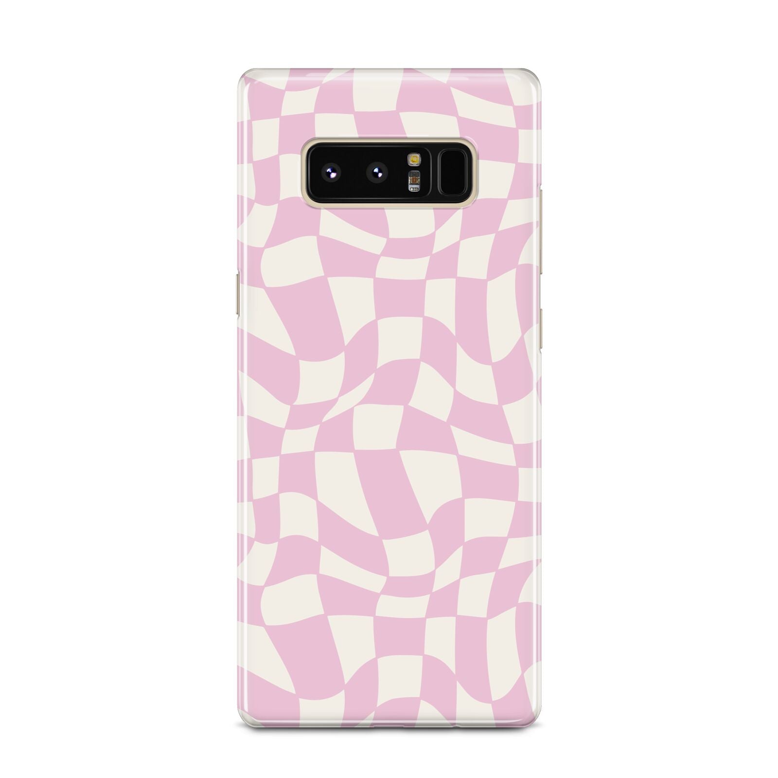 Retro Pink Check Samsung Galaxy Note 8 Case