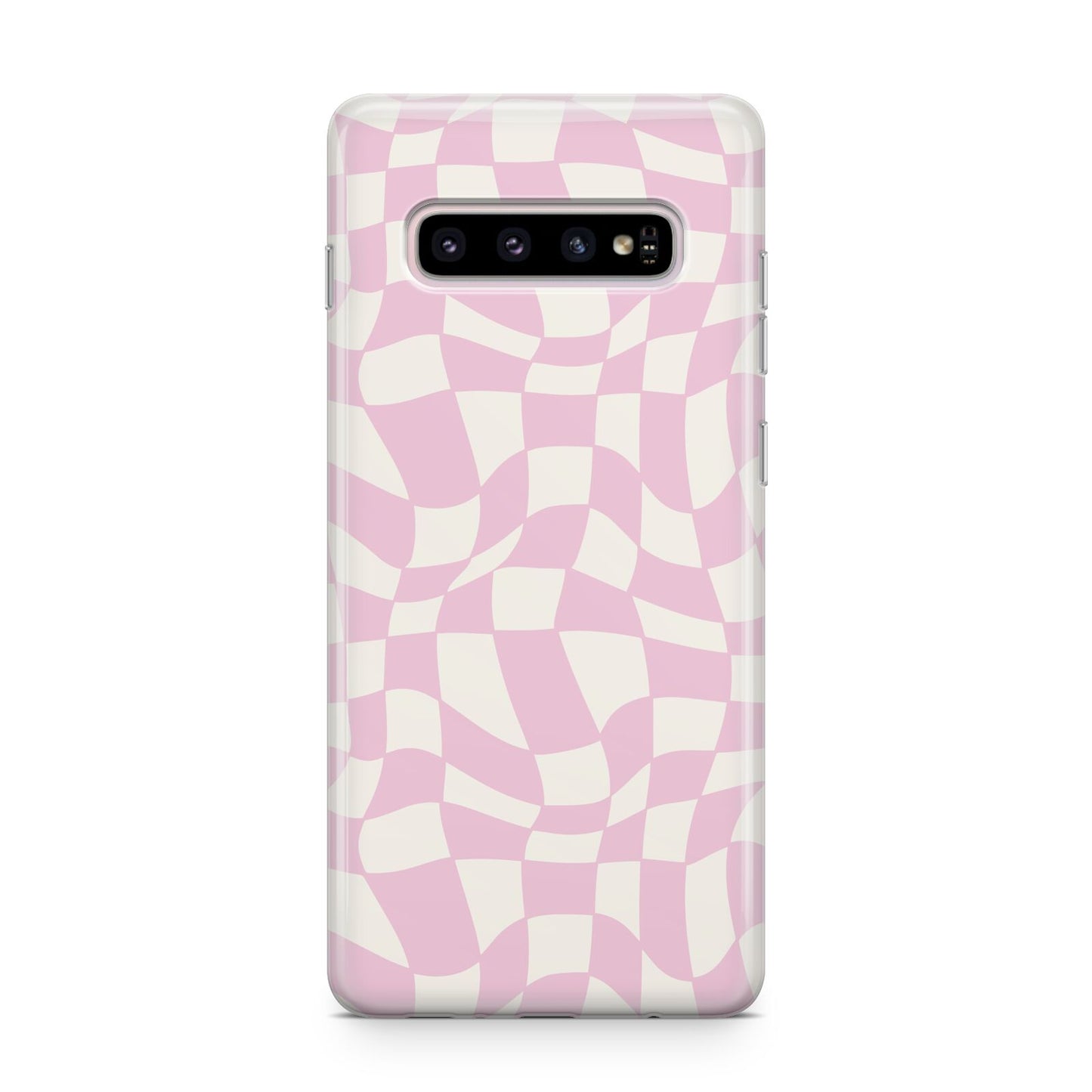 Retro Pink Check Samsung Galaxy S10 Plus Case