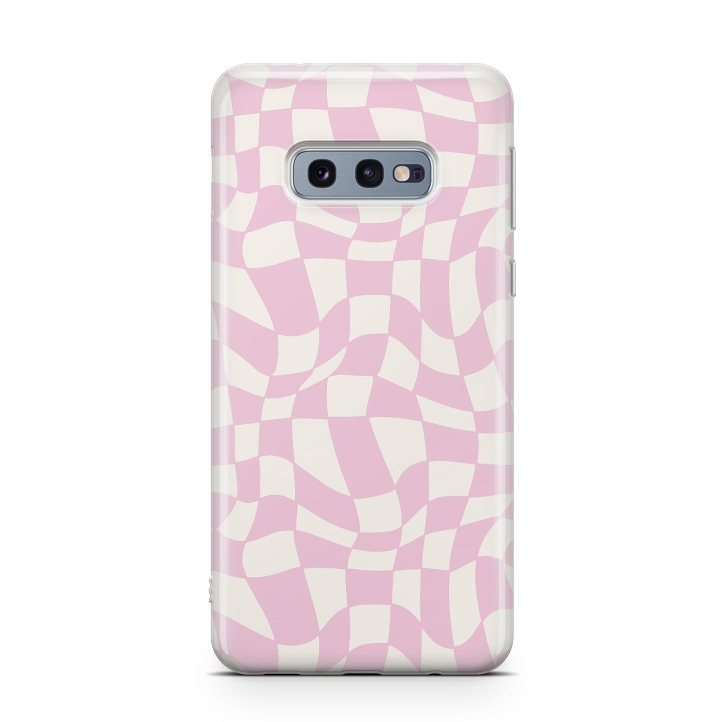 Retro Pink Check Samsung Galaxy S10E Case