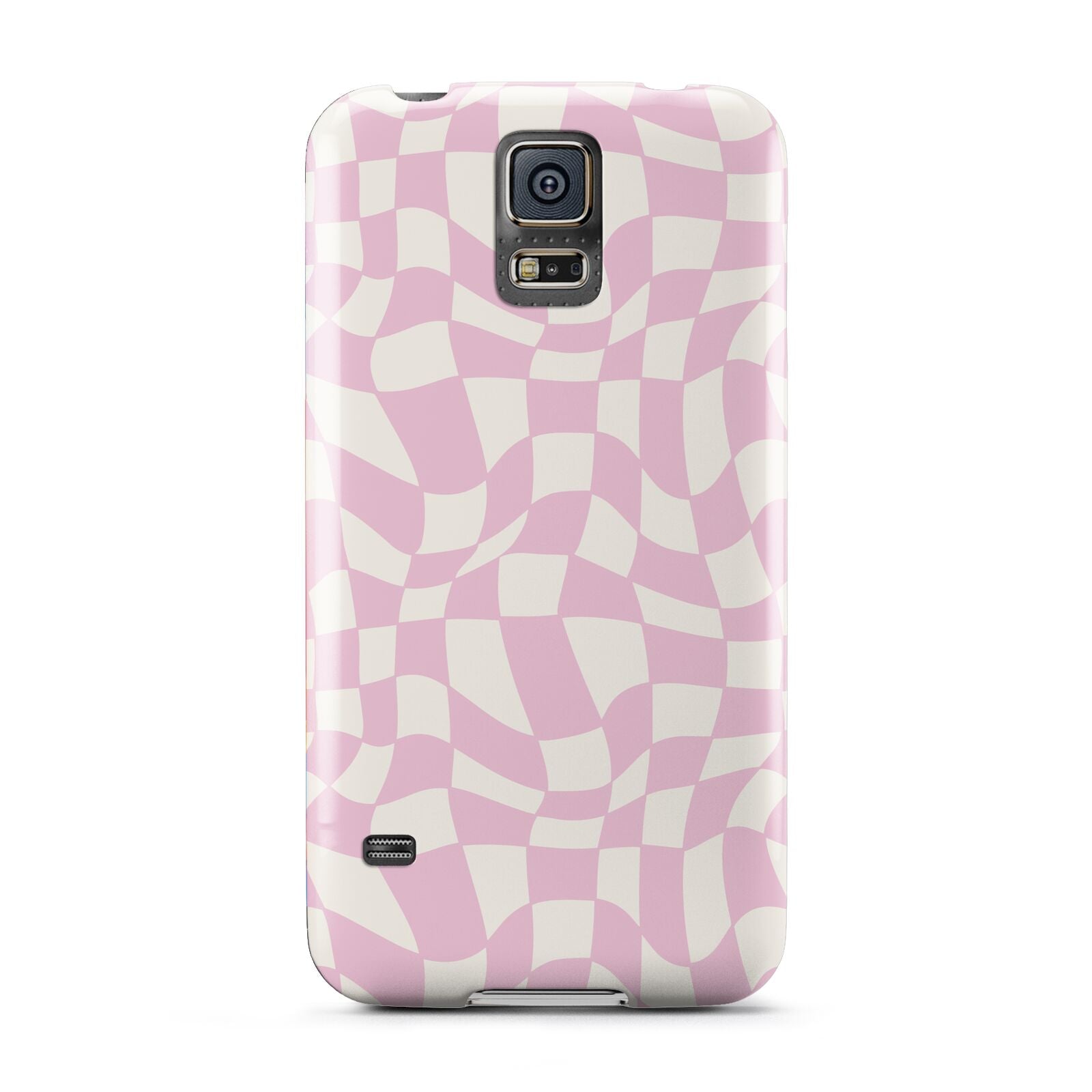 Retro Pink Check Samsung Galaxy S5 Case