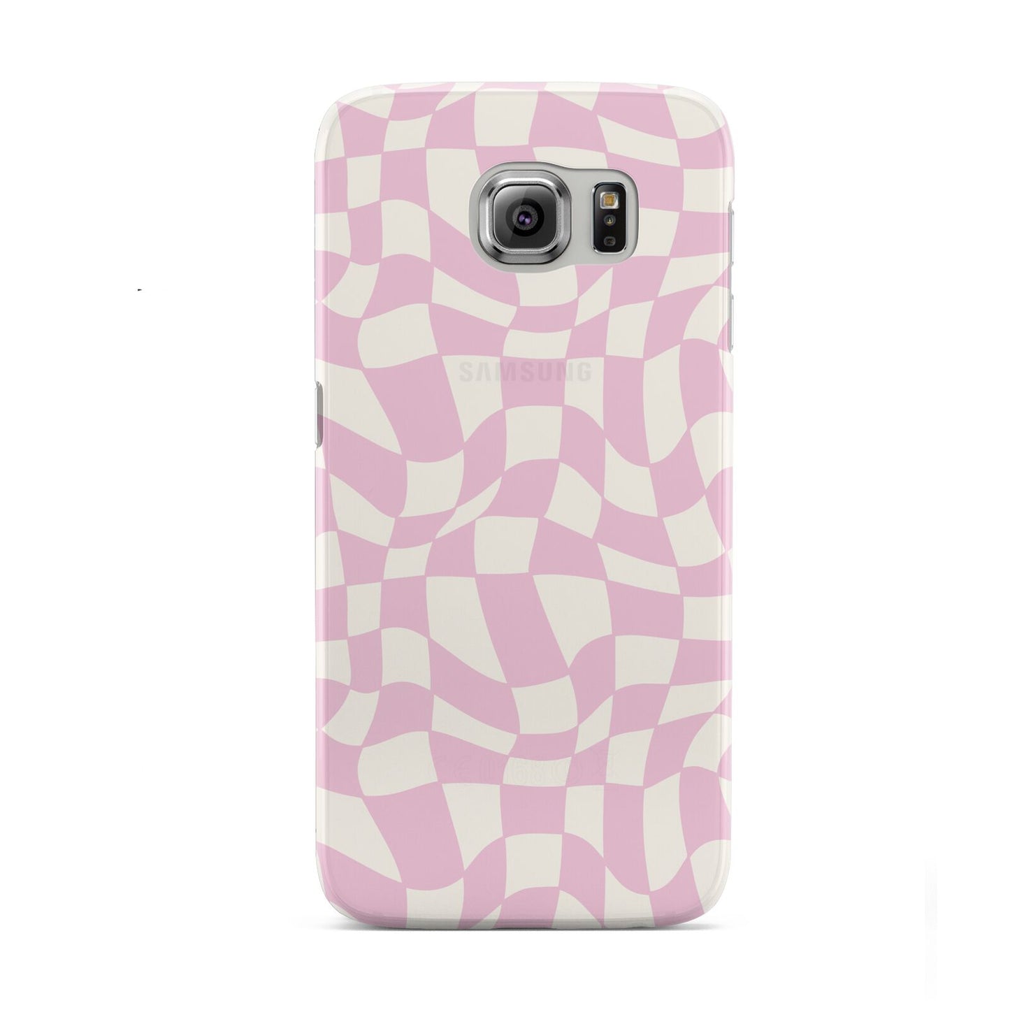 Retro Pink Check Samsung Galaxy S6 Case