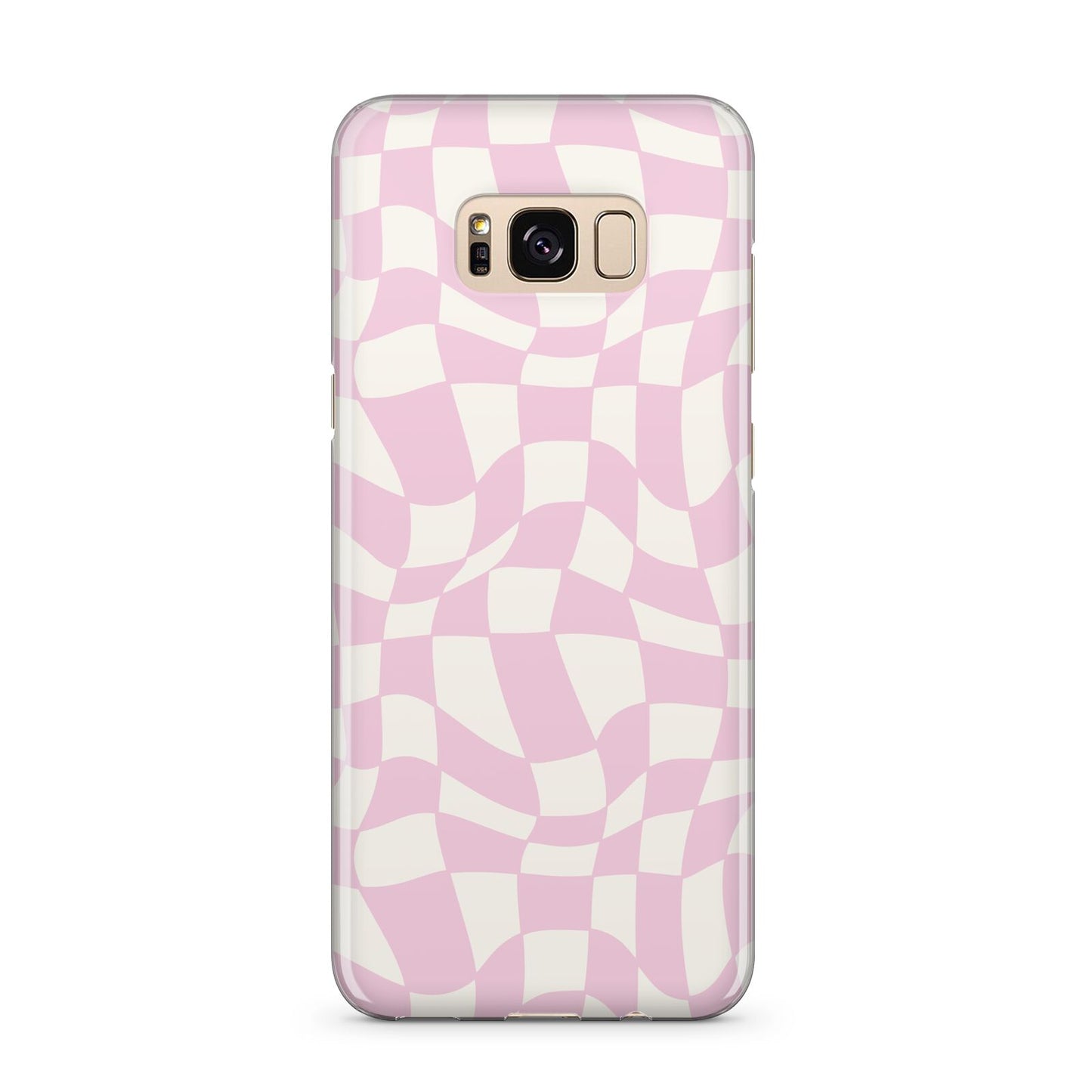 Retro Pink Check Samsung Galaxy S8 Plus Case