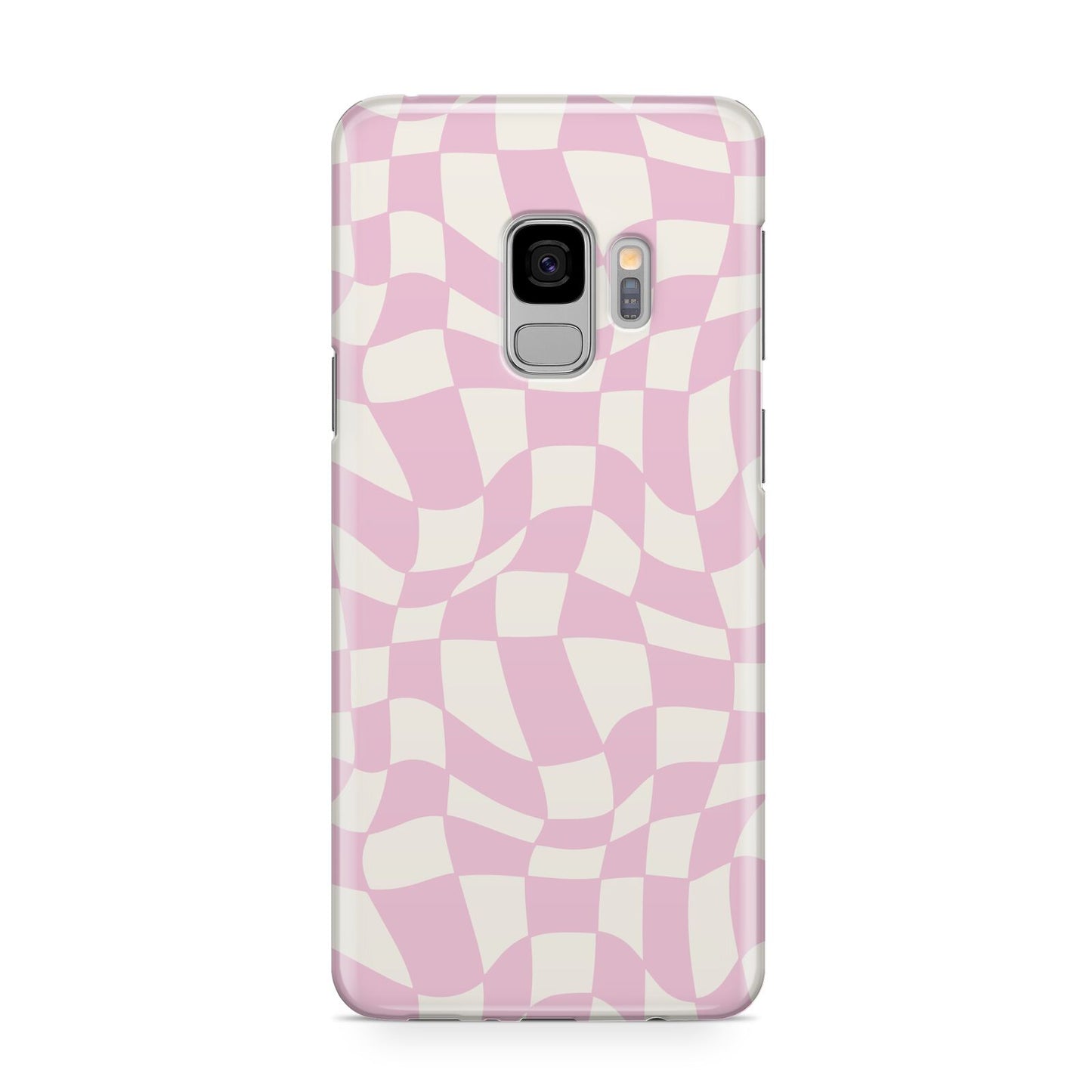 Retro Pink Check Samsung Galaxy S9 Case