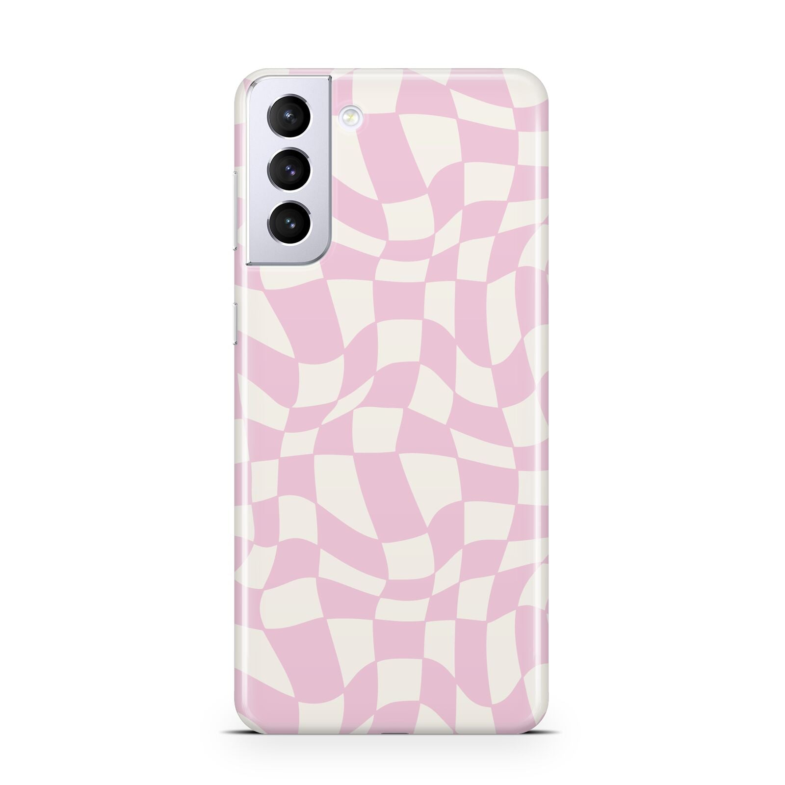 Retro Pink Check Samsung S21 Plus Case