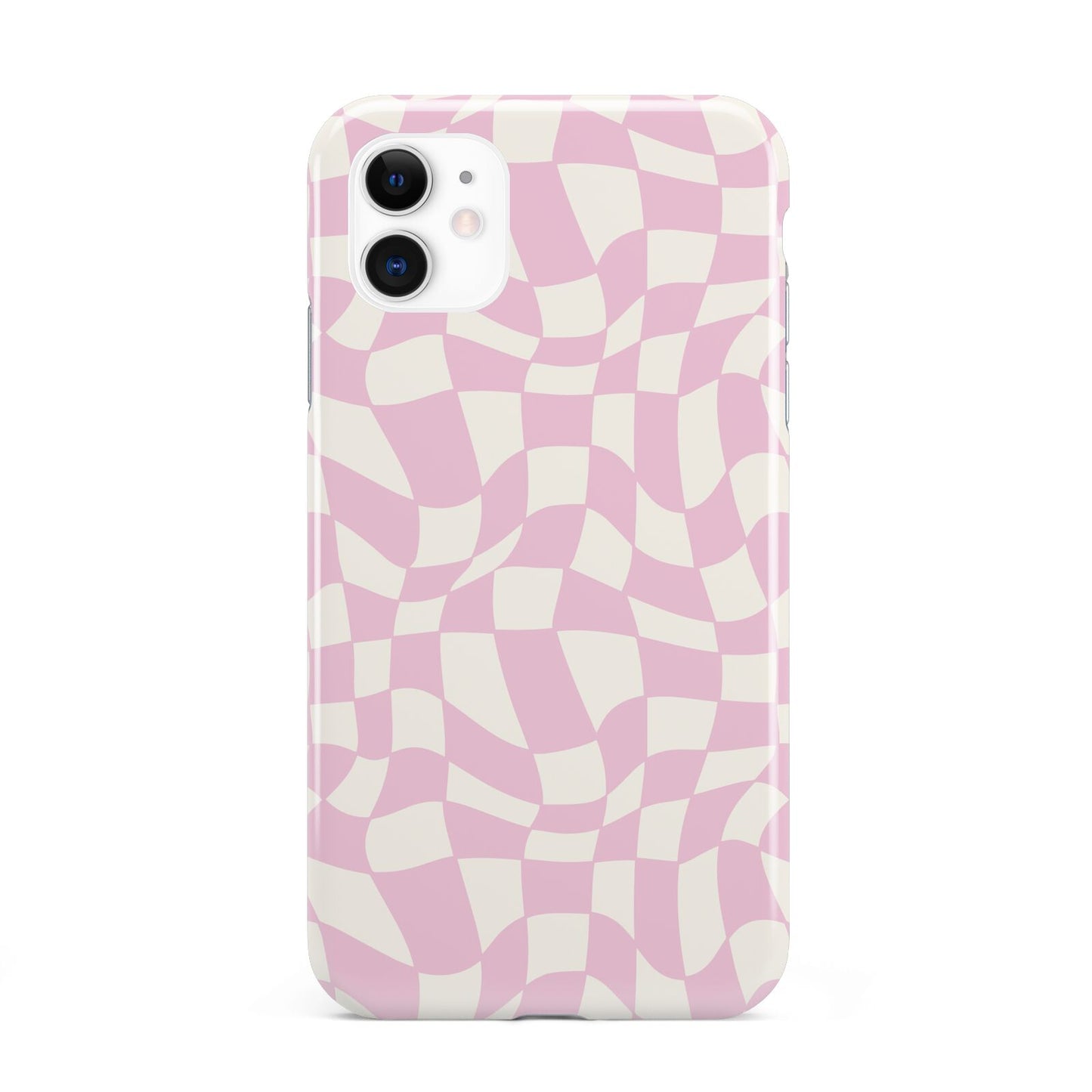 Retro Pink Check iPhone 11 3D Tough Case