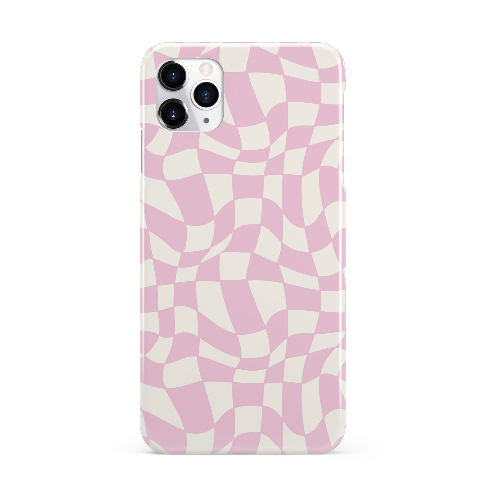 Retro Pink Check iPhone 11 Pro Max 3D Snap Case