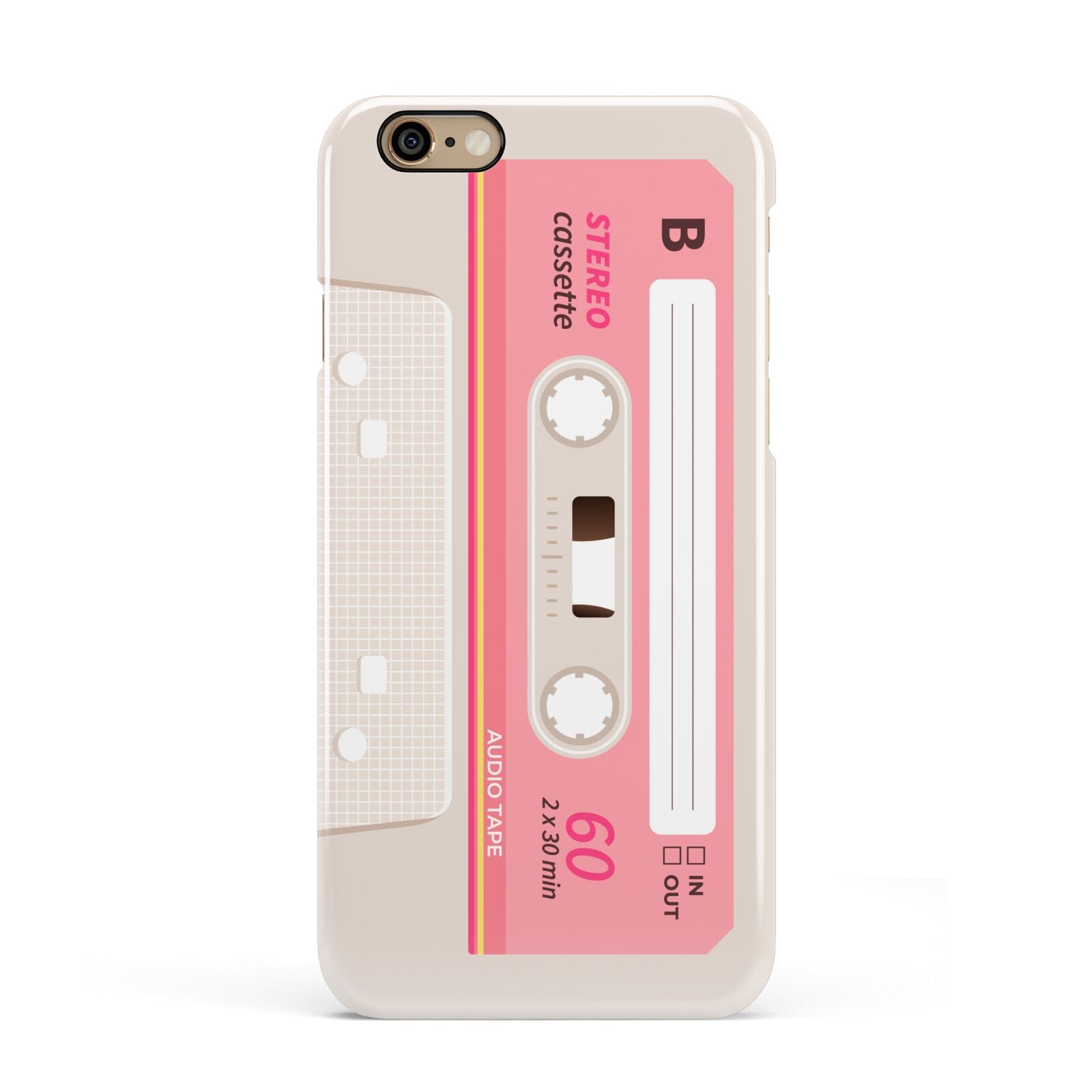 Retro Pink Tape Apple iPhone 6 3D Snap Case