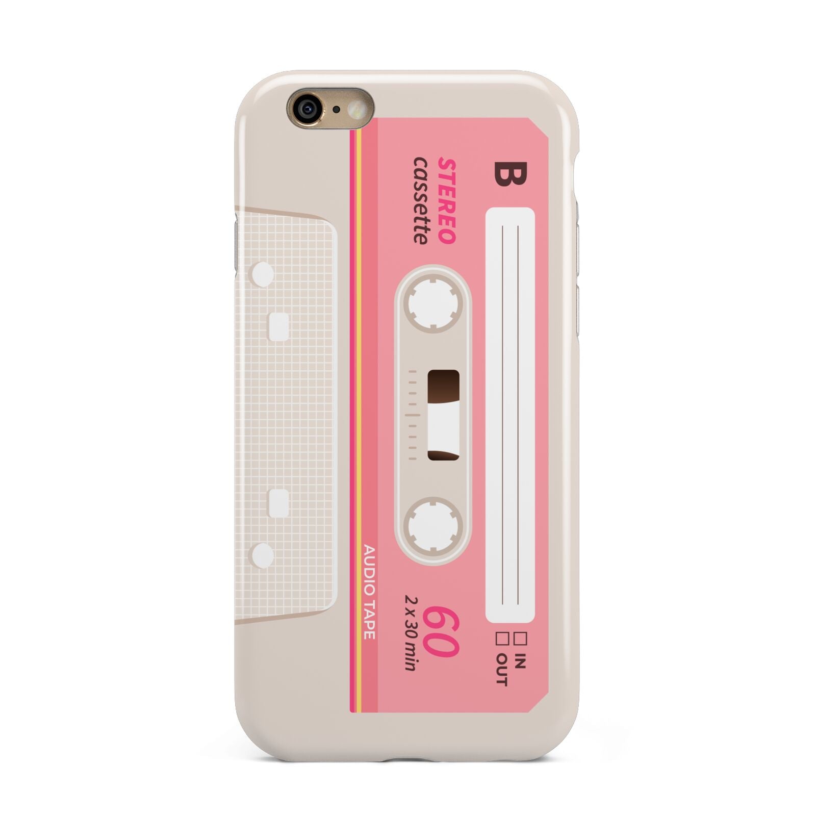 Retro Pink Tape Apple iPhone 6 3D Tough Case