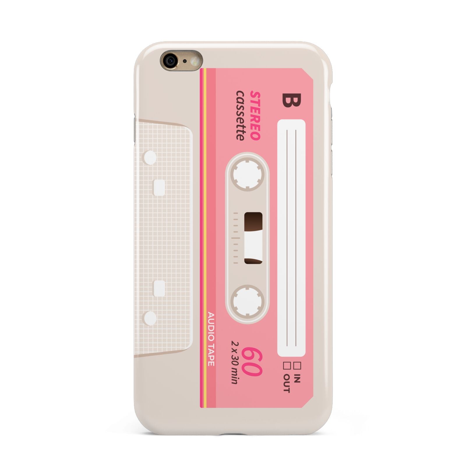 Retro Pink Tape Apple iPhone 6 Plus 3D Tough Case