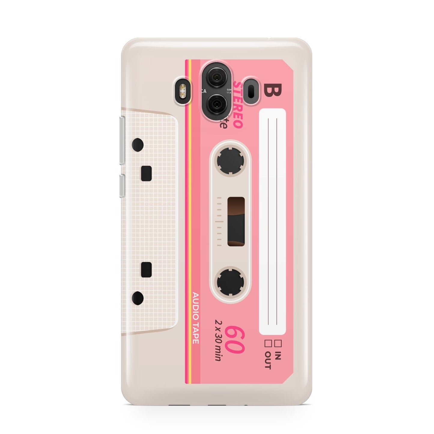 Retro Pink Tape Huawei Mate 10 Protective Phone Case