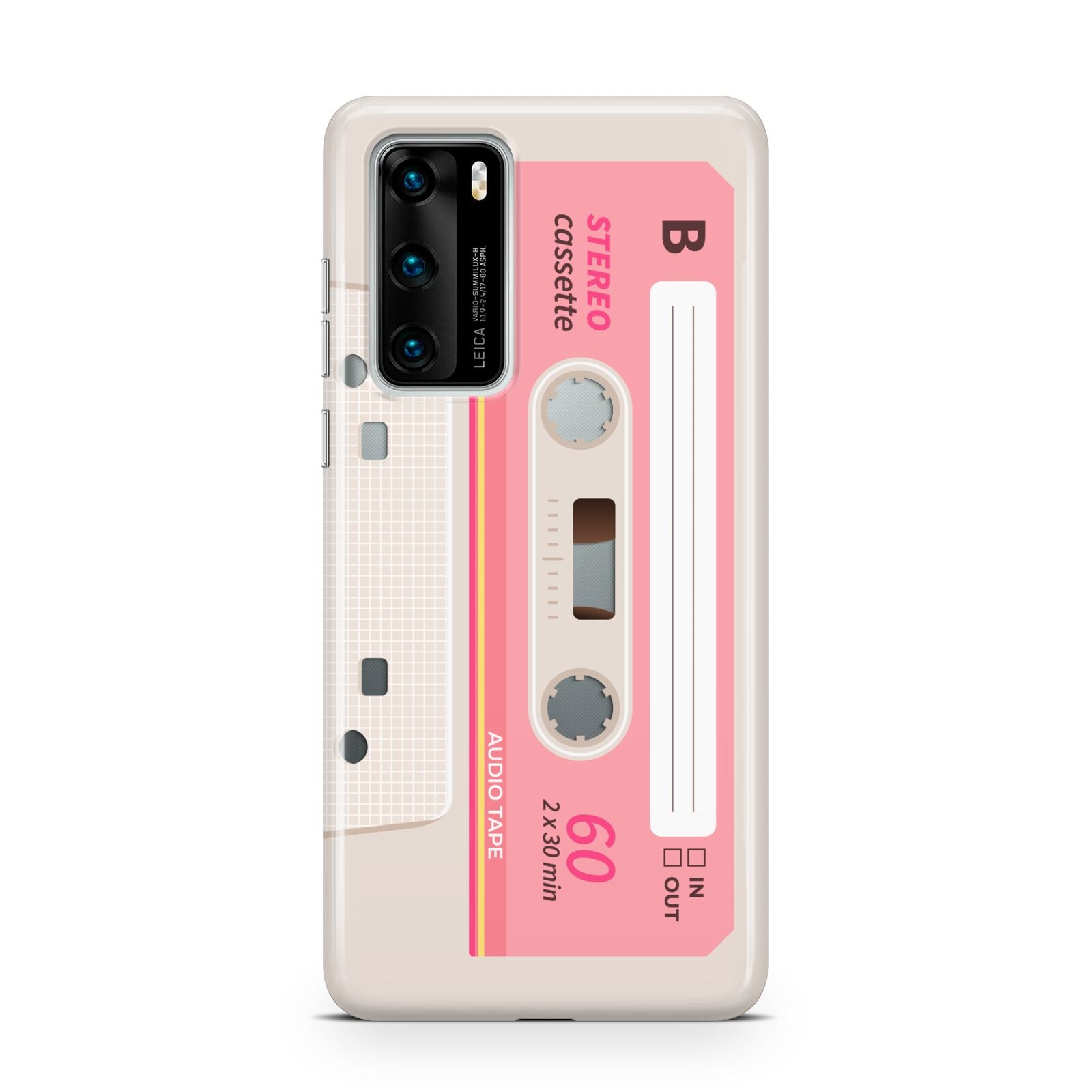 Retro Pink Tape Huawei P40 Phone Case