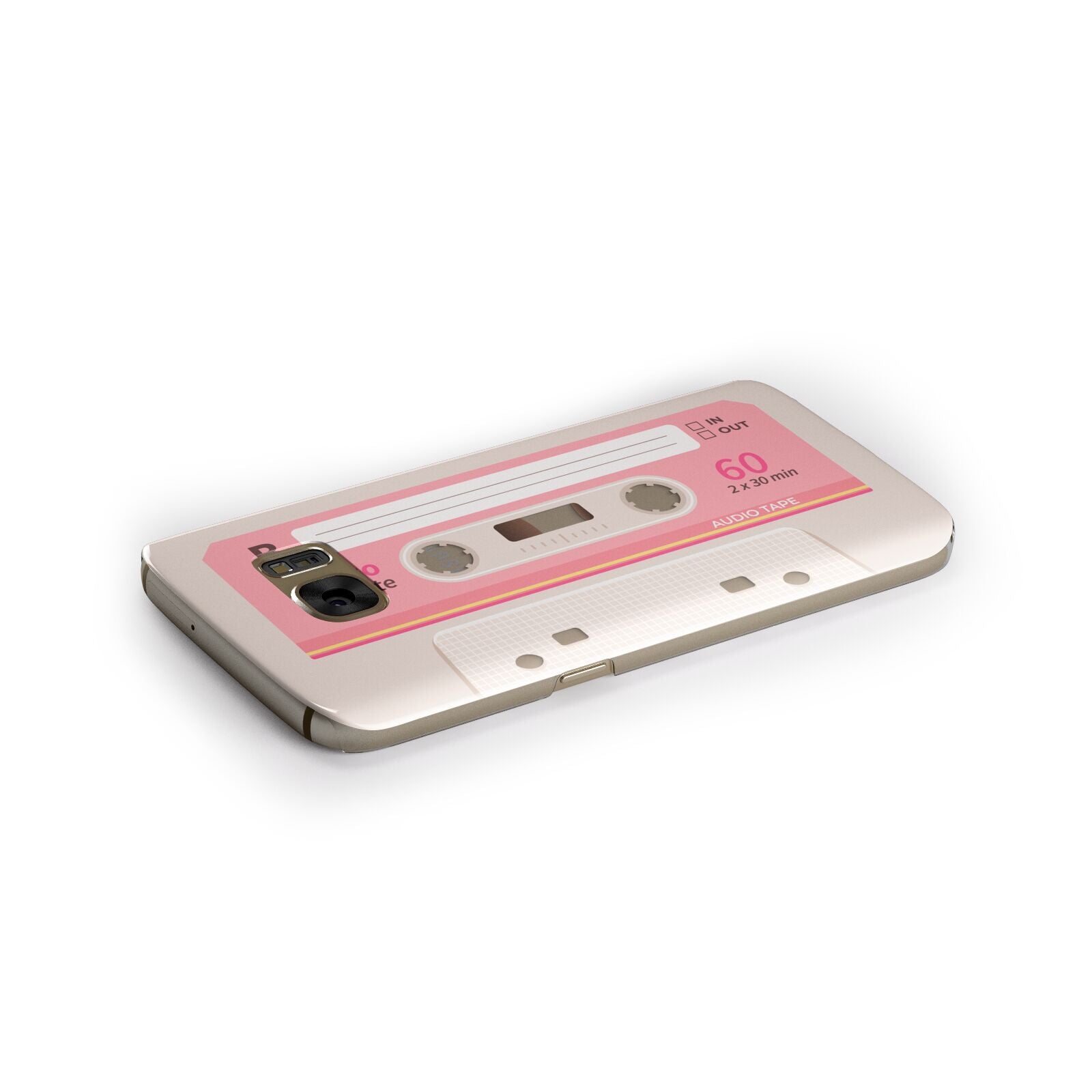 Retro Pink Tape Samsung Galaxy Case Side Close Up