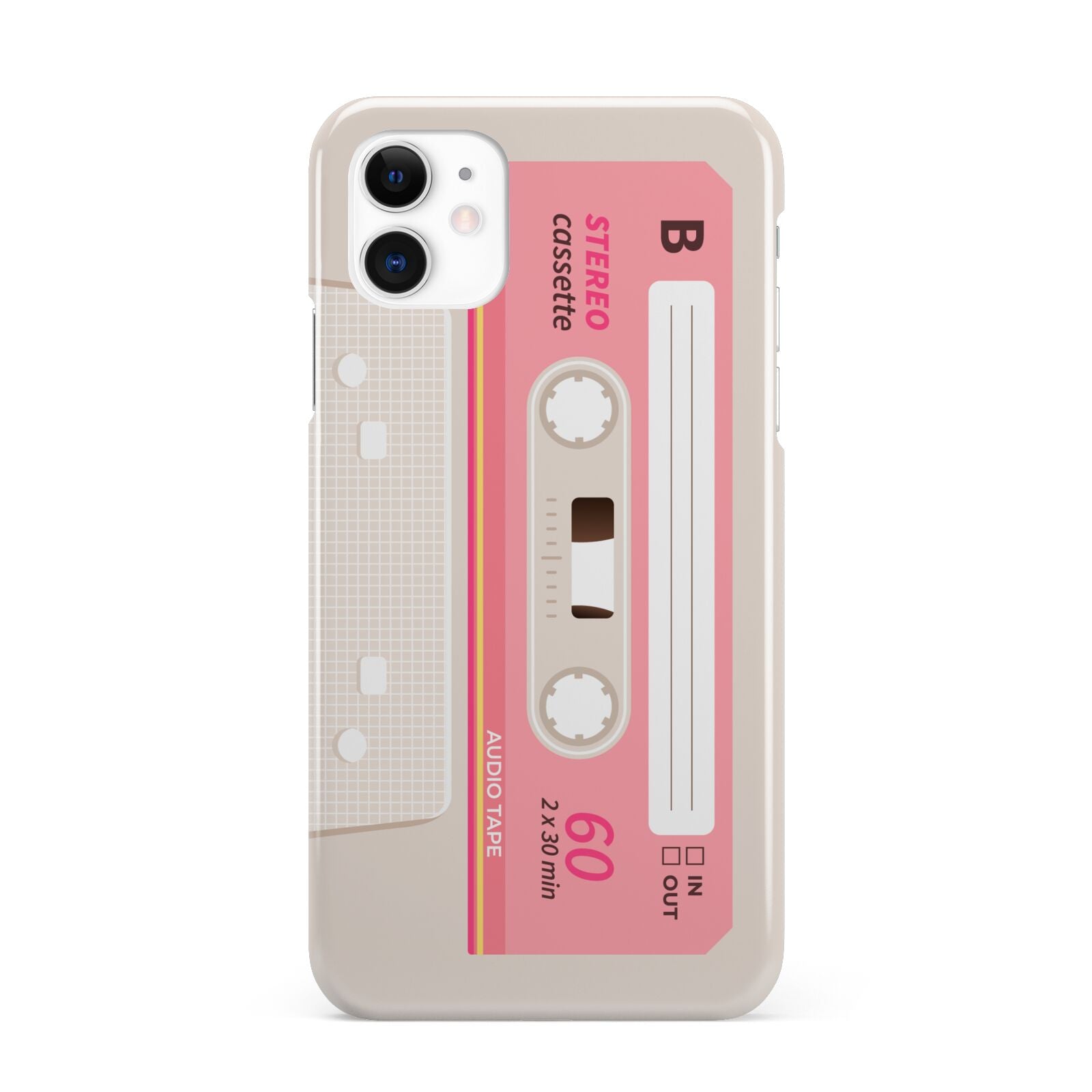 Retro Pink Tape iPhone 11 3D Snap Case