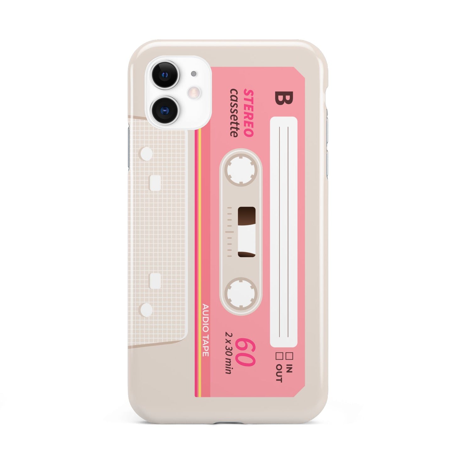 Retro Pink Tape iPhone 11 3D Tough Case