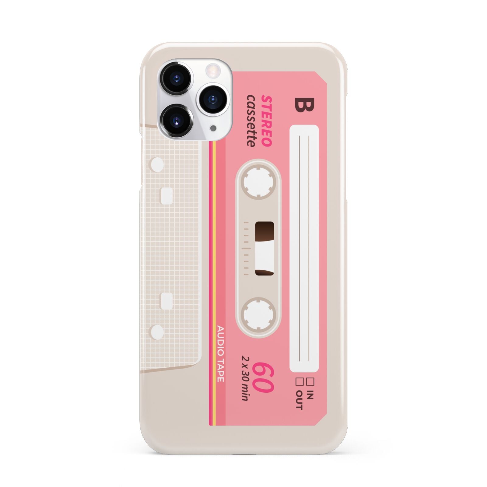 Retro Pink Tape iPhone 11 Pro 3D Snap Case