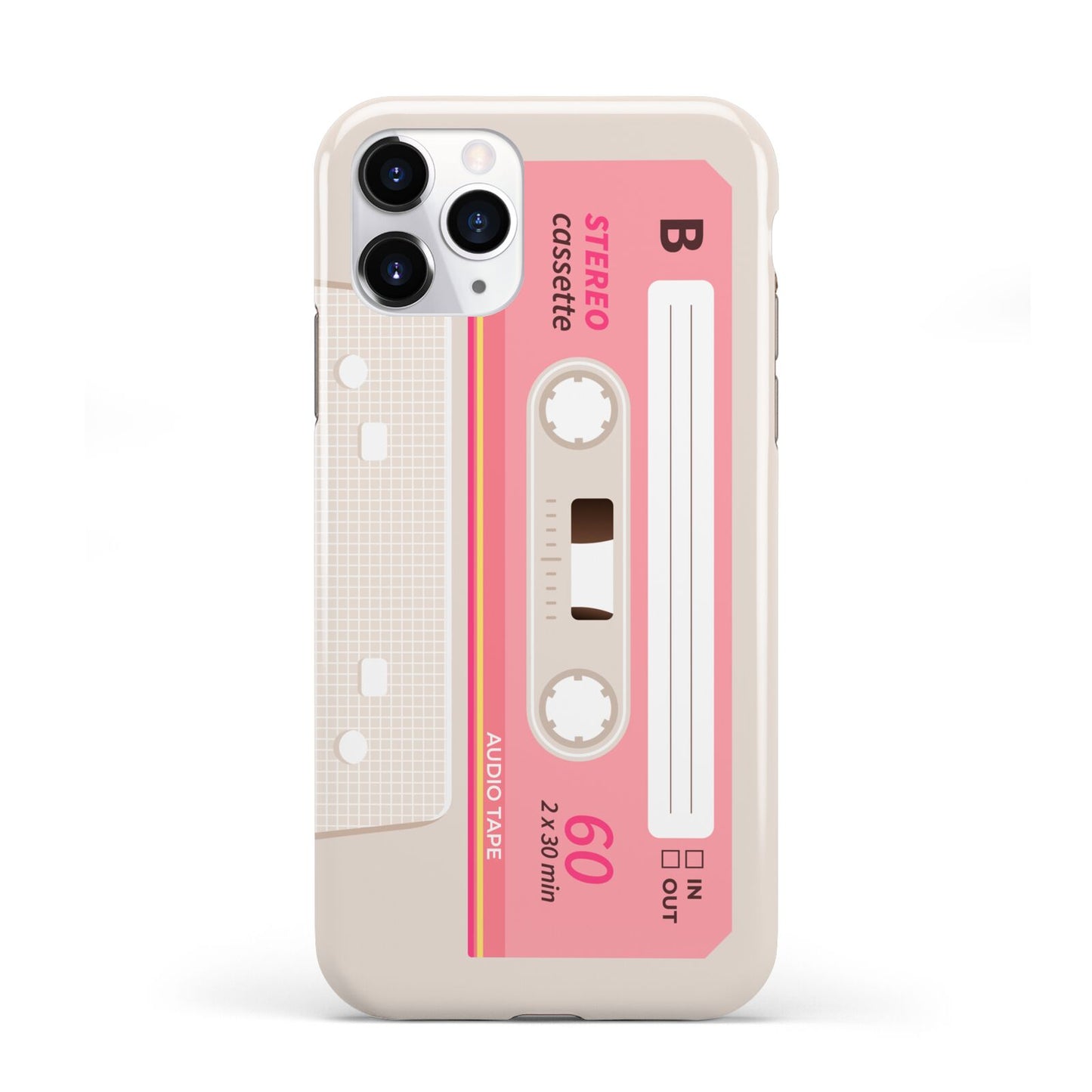 Retro Pink Tape iPhone 11 Pro 3D Tough Case