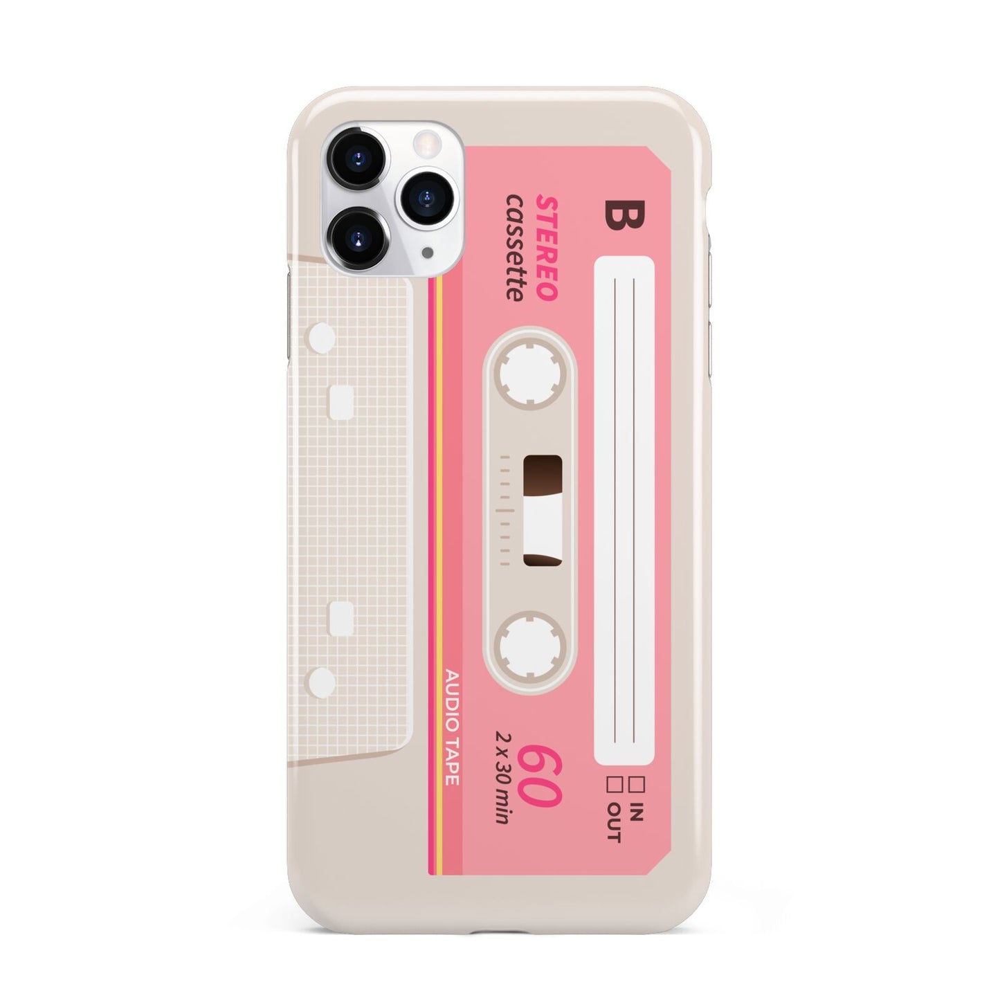 Retro Pink Tape iPhone 11 Pro Max 3D Tough Case