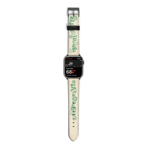 Retro Positive Quote Watch Strap