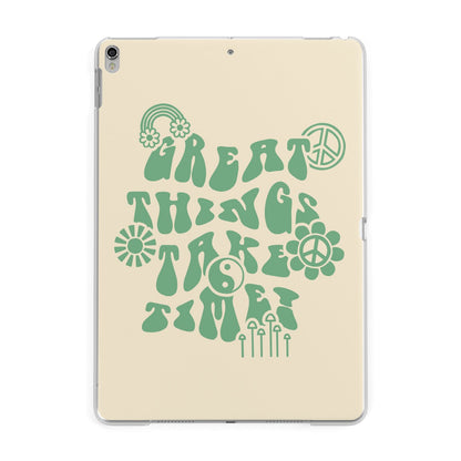 Retro Positive Quote Apple iPad Silver Case