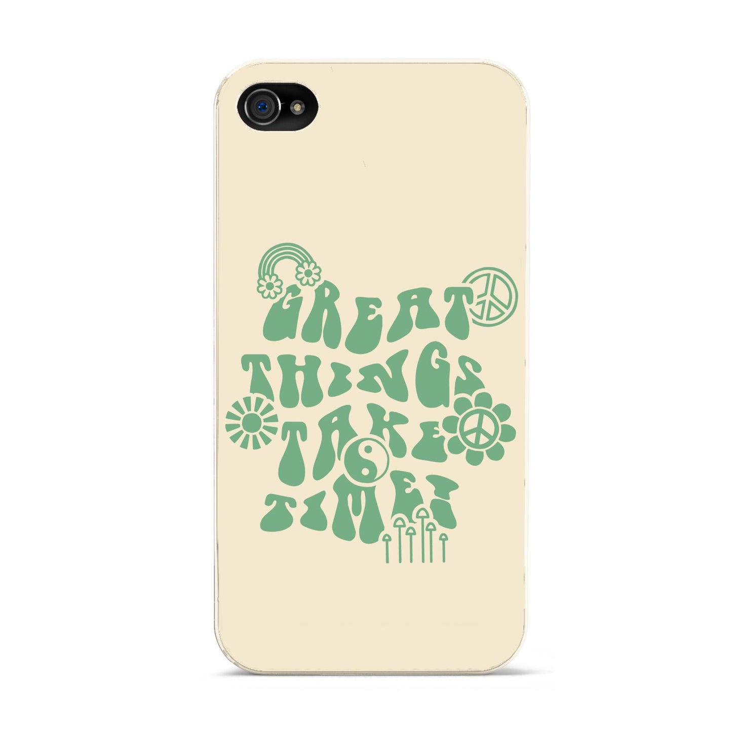 Retro Positive Quote Apple iPhone 4s Case