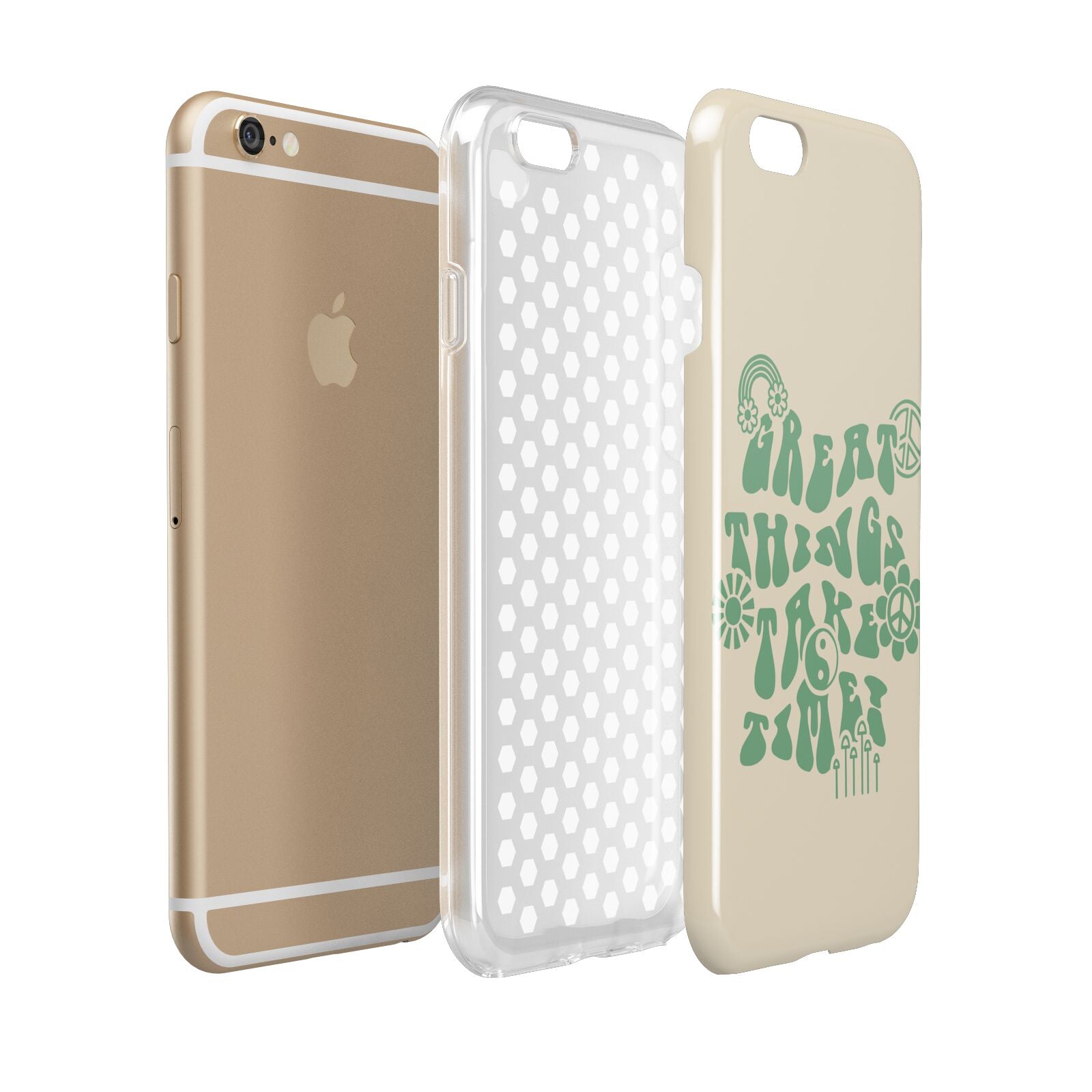 Retro Positive Quote Apple iPhone 6 3D Tough Case Expanded view