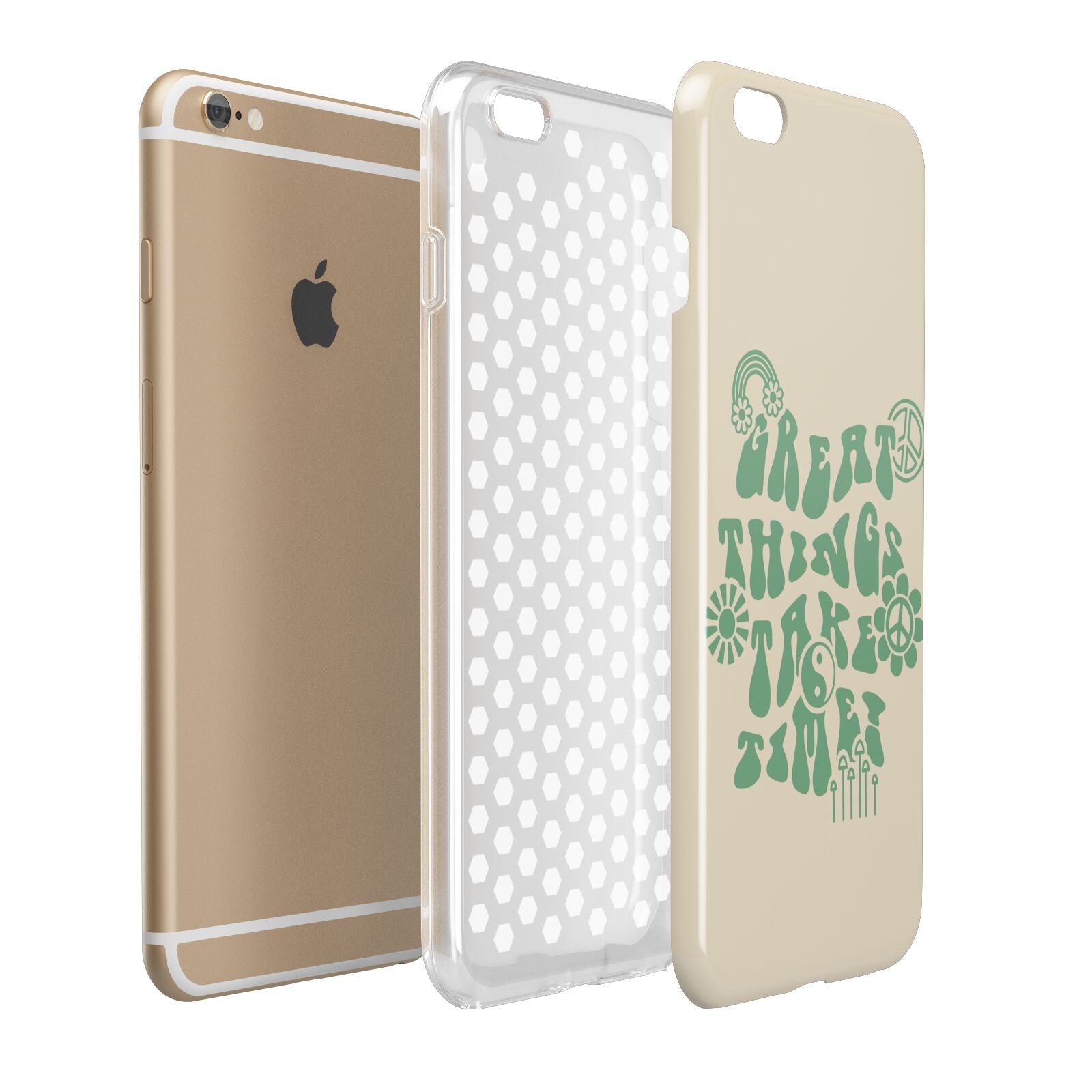 Retro Positive Quote Apple iPhone 6 Plus 3D Tough Case Expand Detail Image