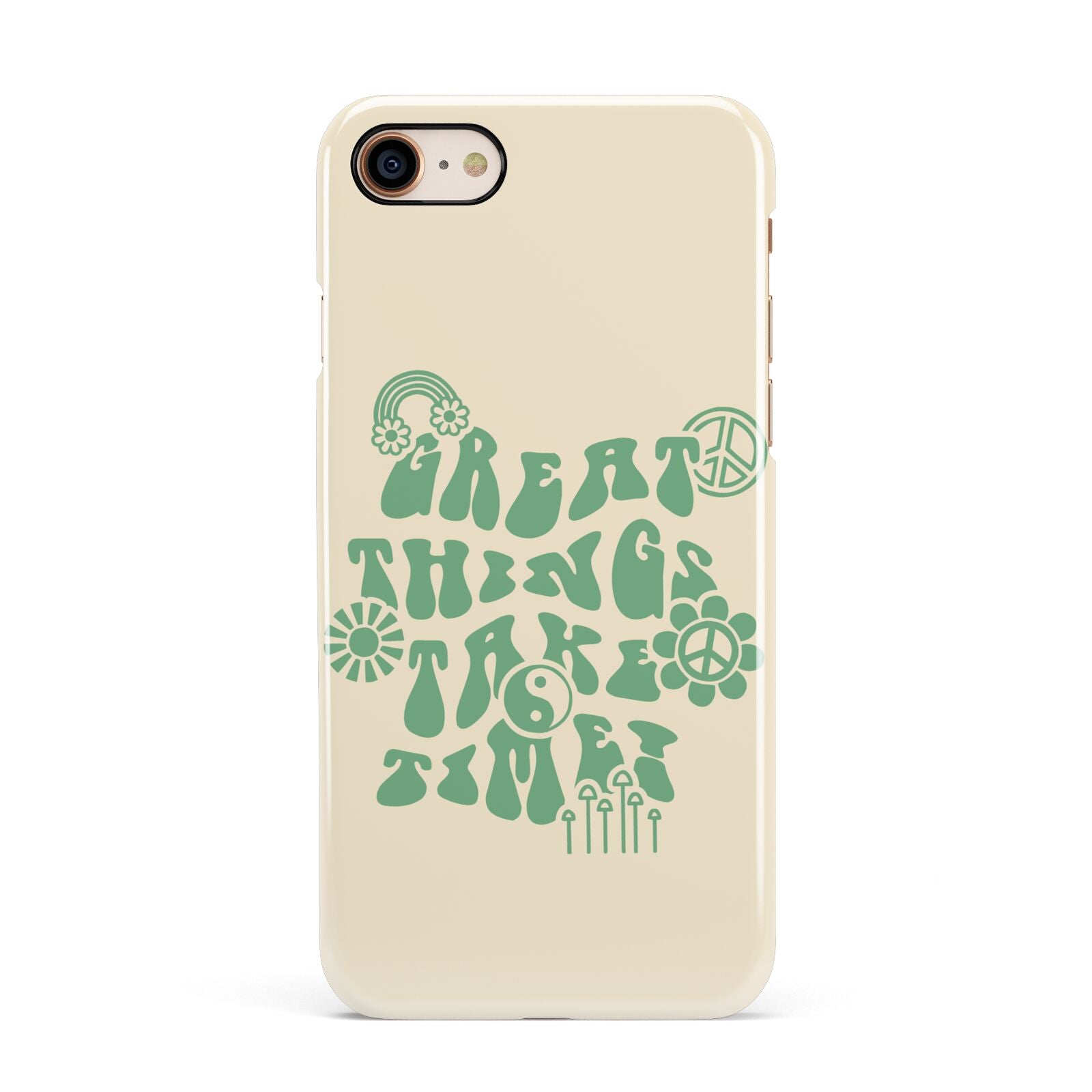 Retro Positive Quote Apple iPhone 7 8 3D Snap Case