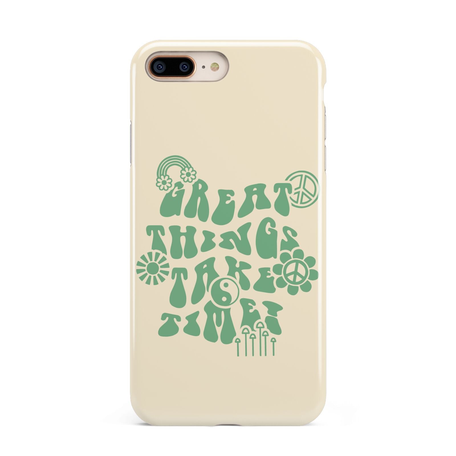 Retro Positive Quote Apple iPhone 7 8 Plus 3D Tough Case