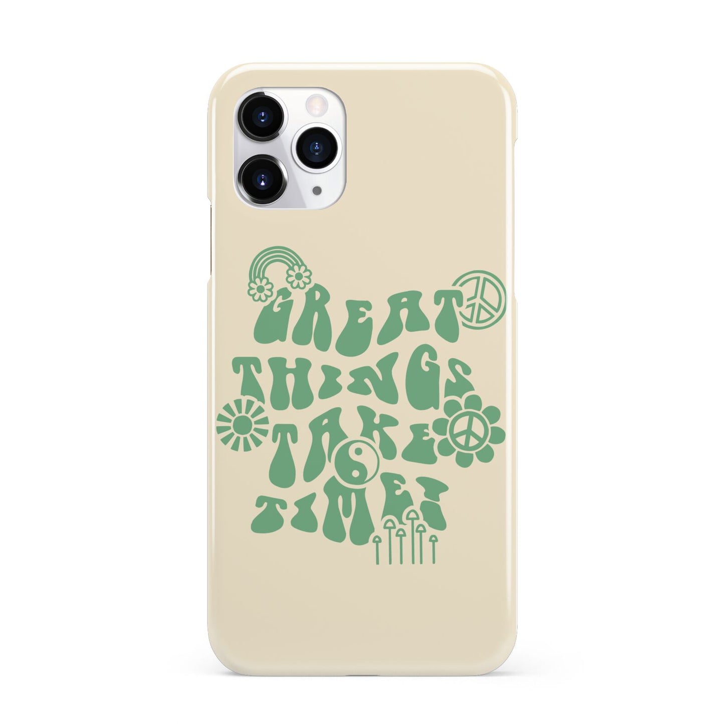 Retro Positive Quote iPhone 11 Pro 3D Snap Case