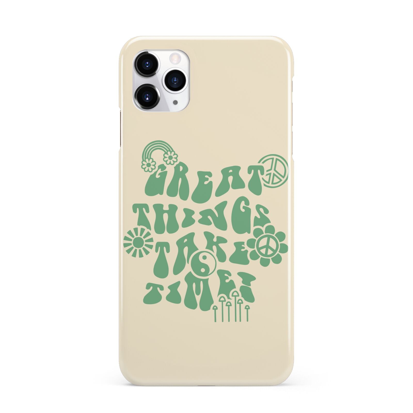 Retro Positive Quote iPhone 11 Pro Max 3D Snap Case