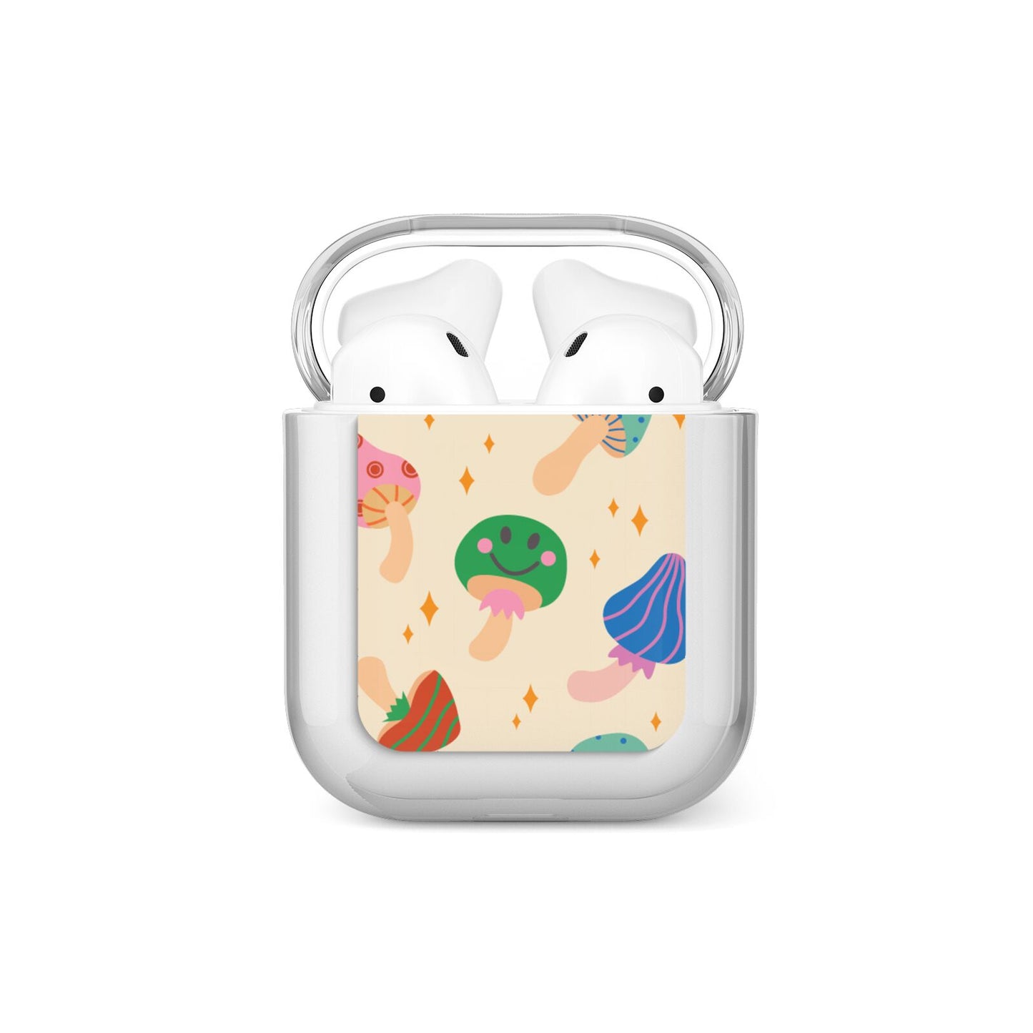 Retro Psychedelic Mushrooms AirPods Case