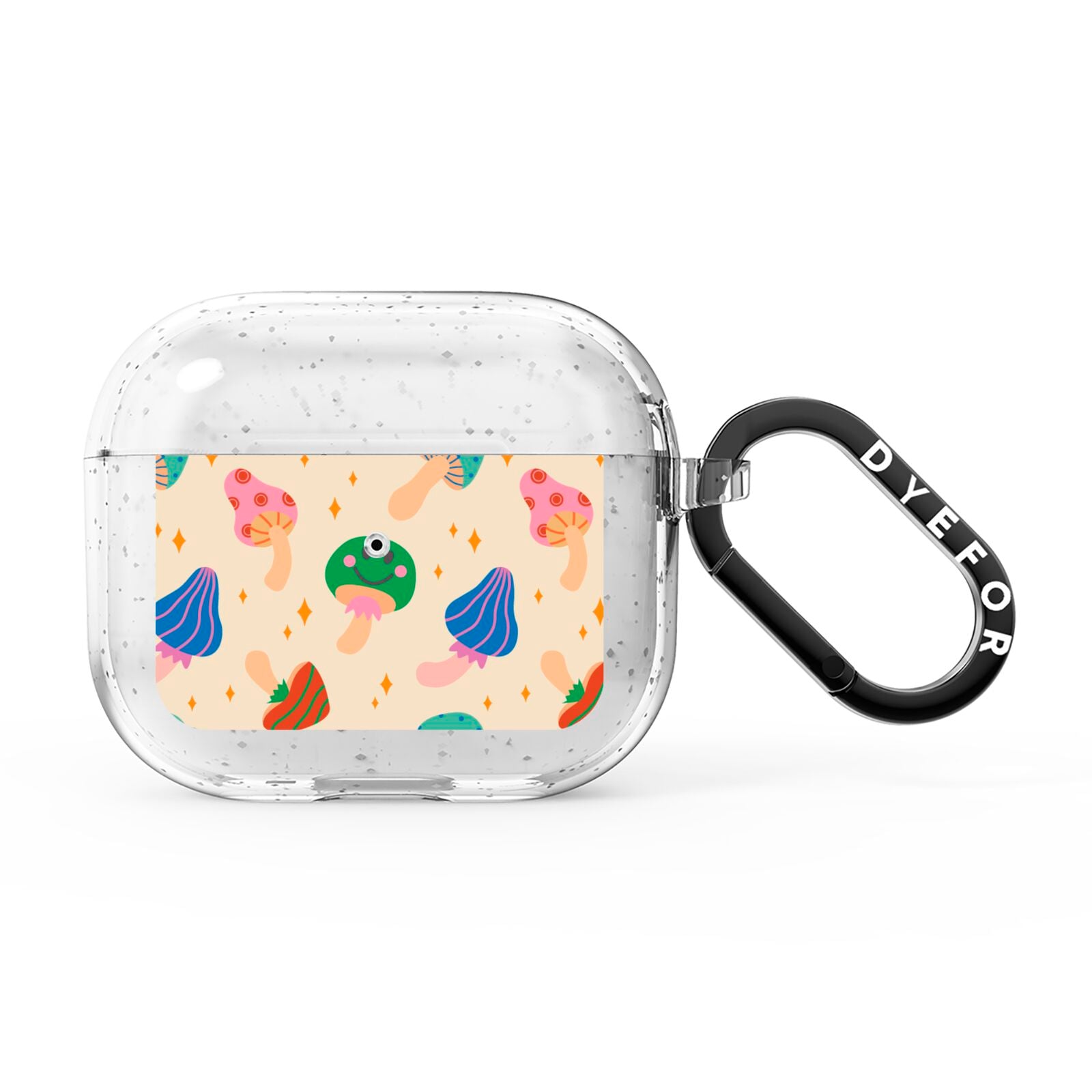 Retro Psychedelic Mushrooms AirPods Glitter Case 3rd Gen