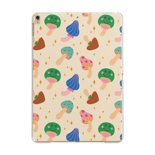 Retro Psychedelic Mushrooms Apple iPad Gold Case