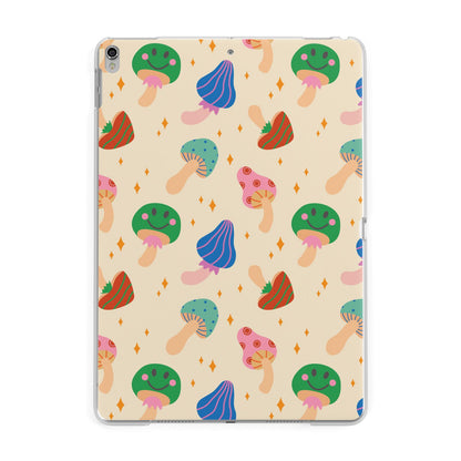 Retro Psychedelic Mushrooms Apple iPad Silver Case