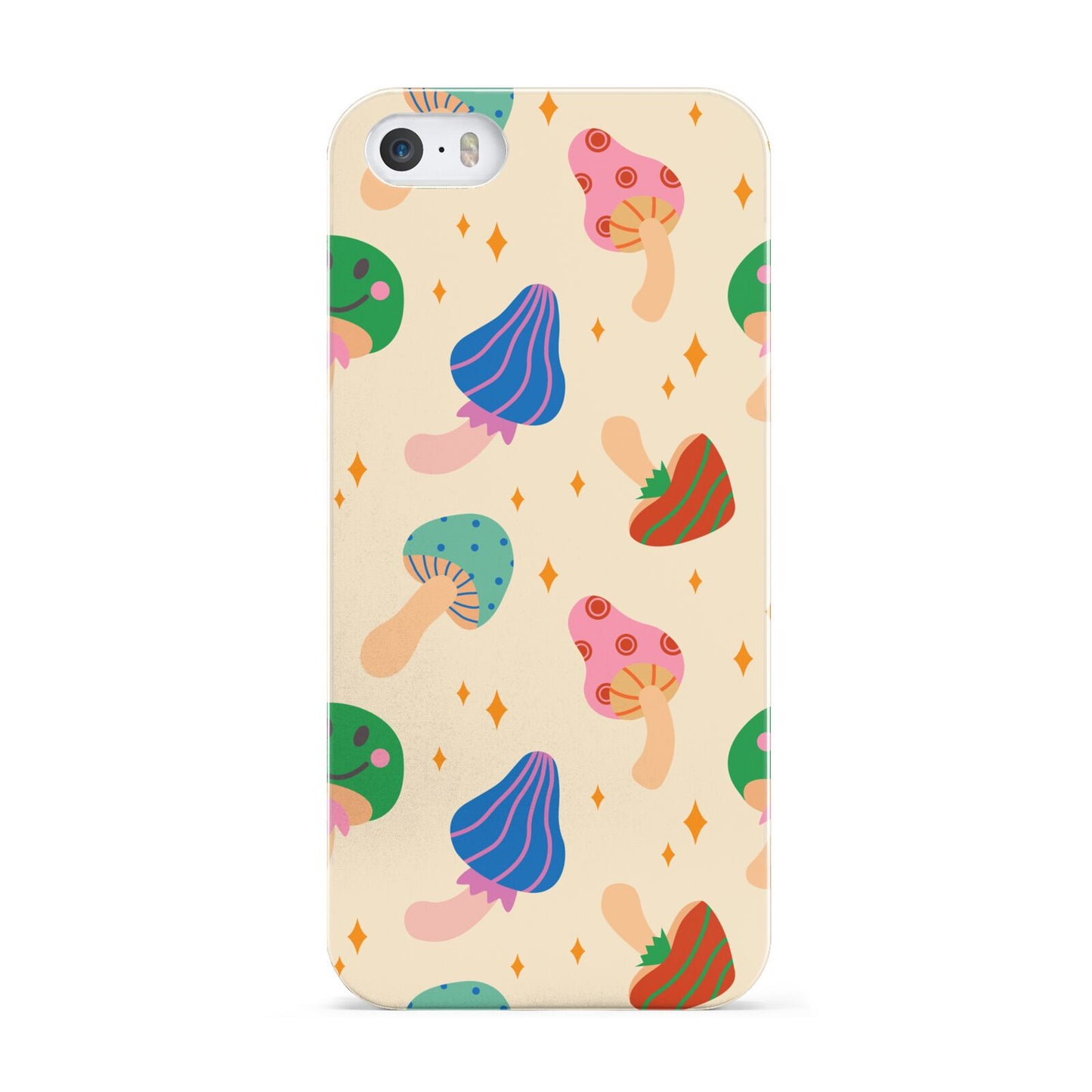 Retro Psychedelic Mushrooms Apple iPhone 5 Case