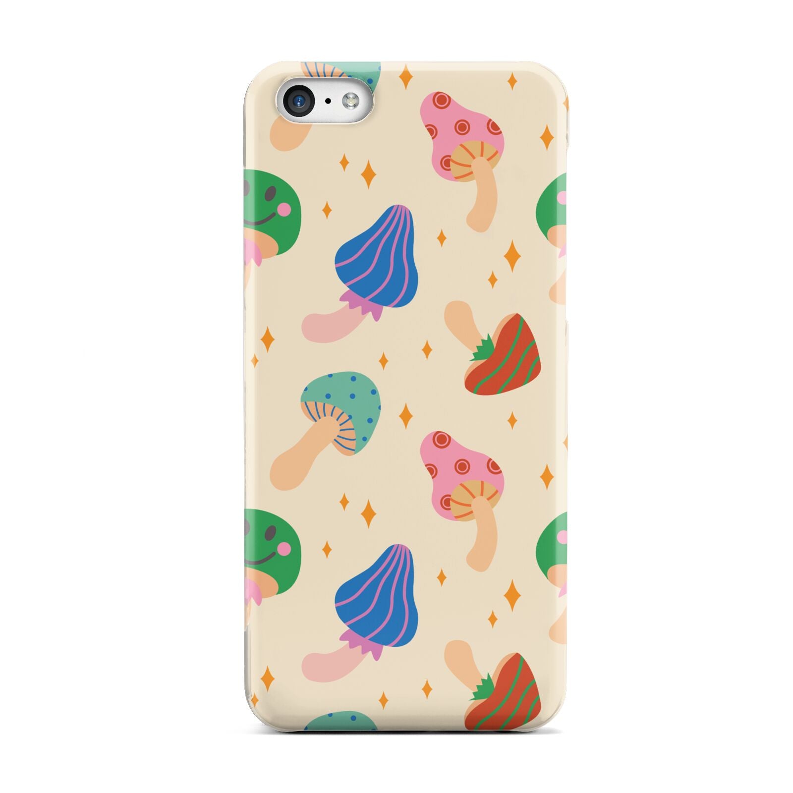 Retro Psychedelic Mushrooms Apple iPhone 5c Case