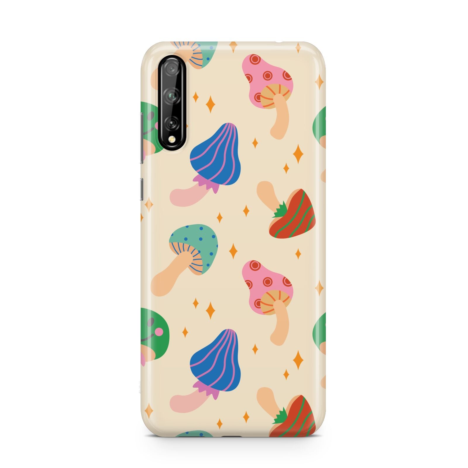 Retro Psychedelic Mushrooms Huawei Enjoy 10s Phone Case