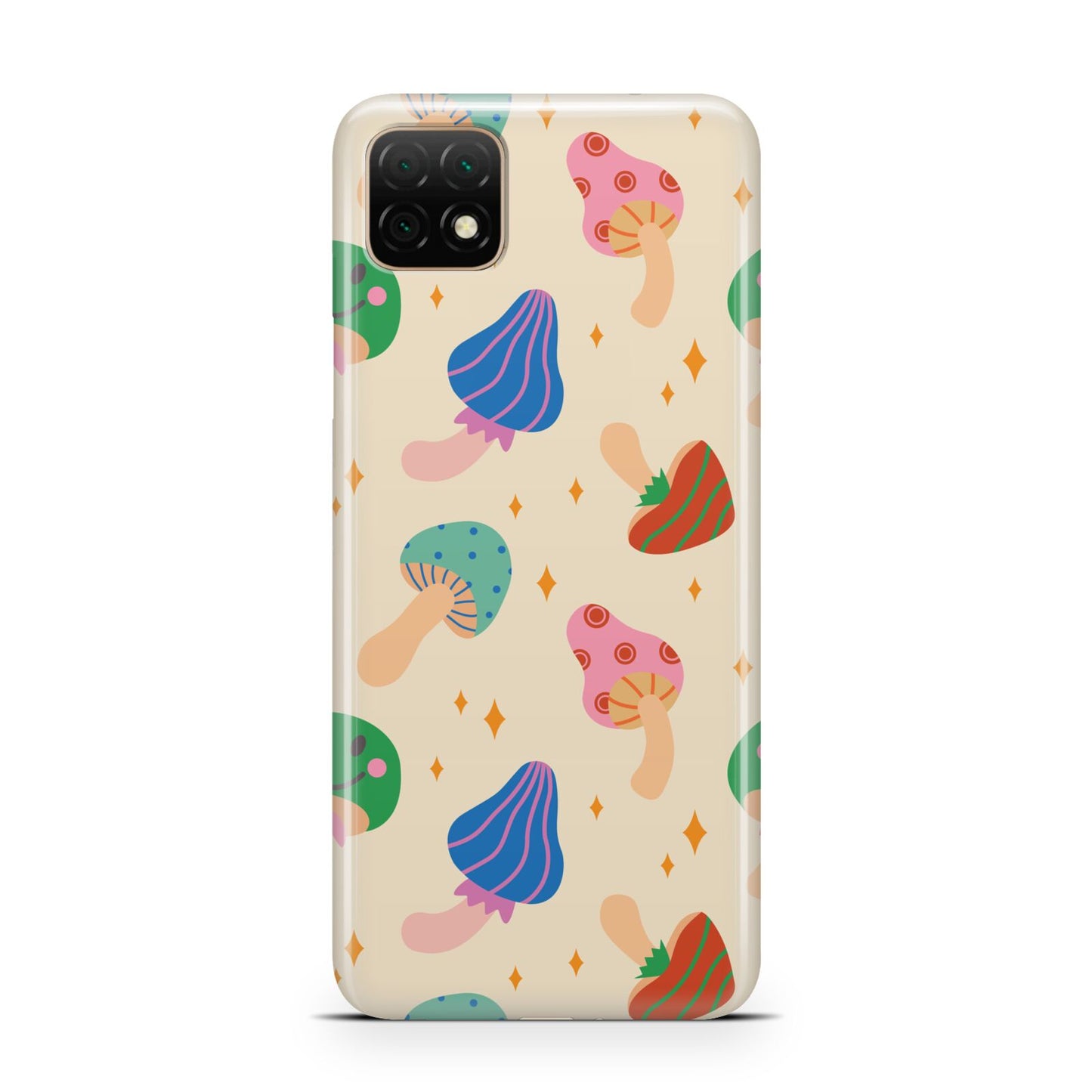 Retro Psychedelic Mushrooms Huawei Enjoy 20 Phone Case