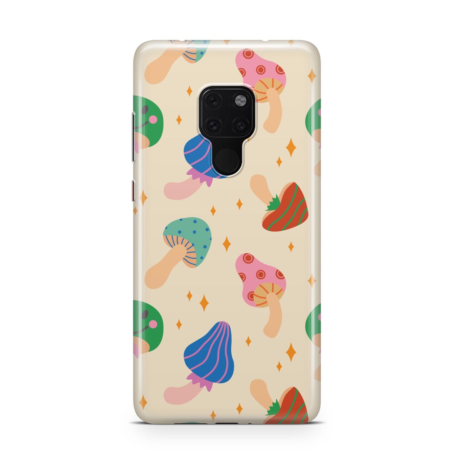 Retro Psychedelic Mushrooms Huawei Mate 20 Phone Case