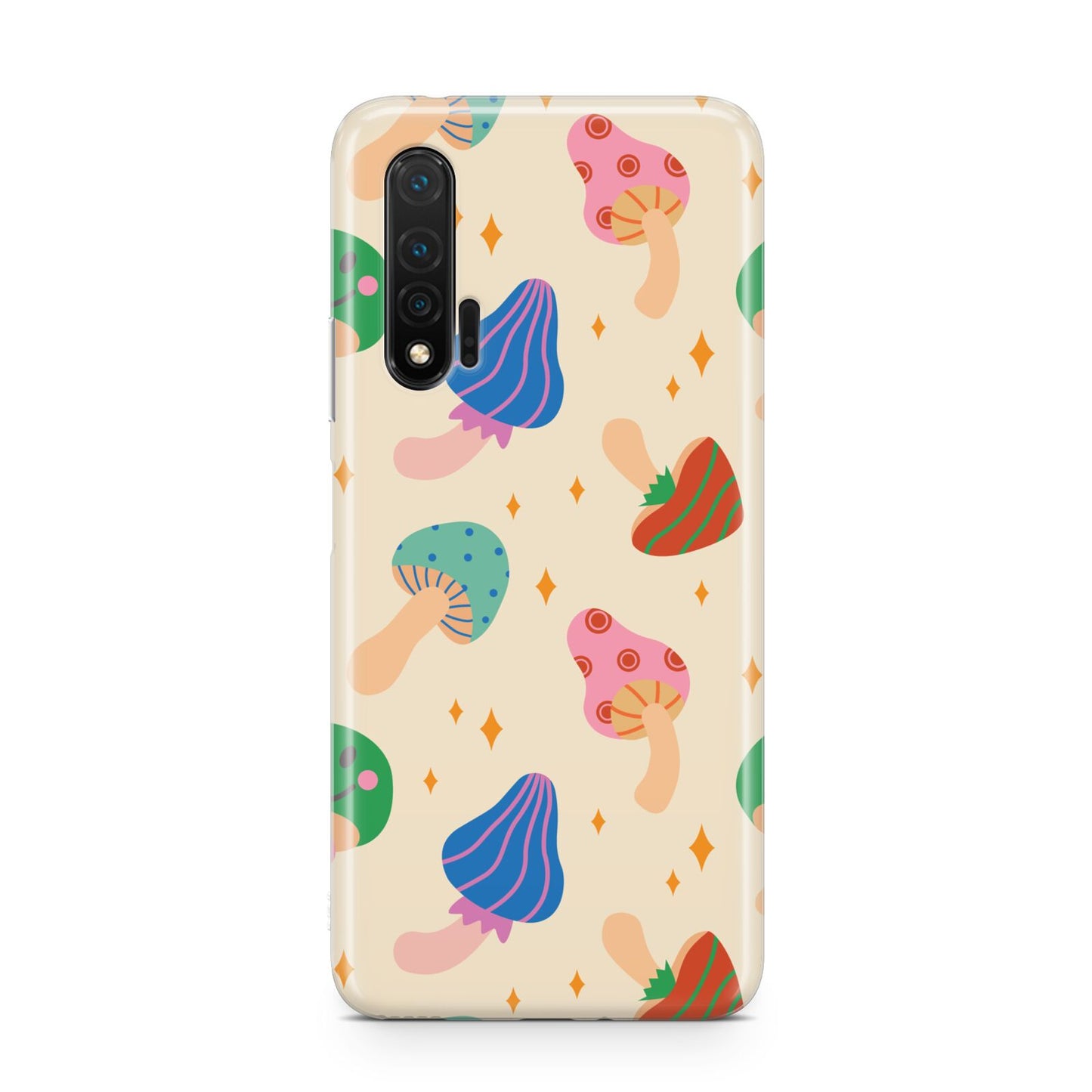 Retro Psychedelic Mushrooms Huawei Nova 6 Phone Case