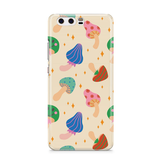 Retro Psychedelic Mushrooms Huawei P10 Phone Case