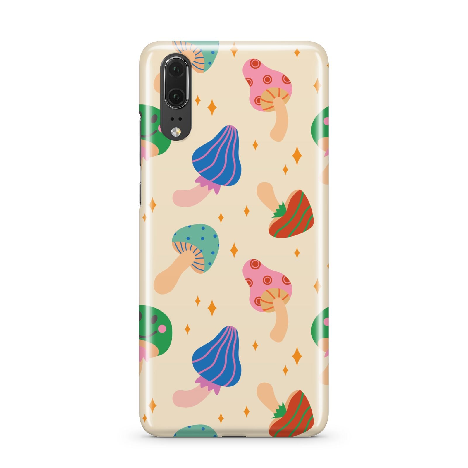 Retro Psychedelic Mushrooms Huawei P20 Phone Case