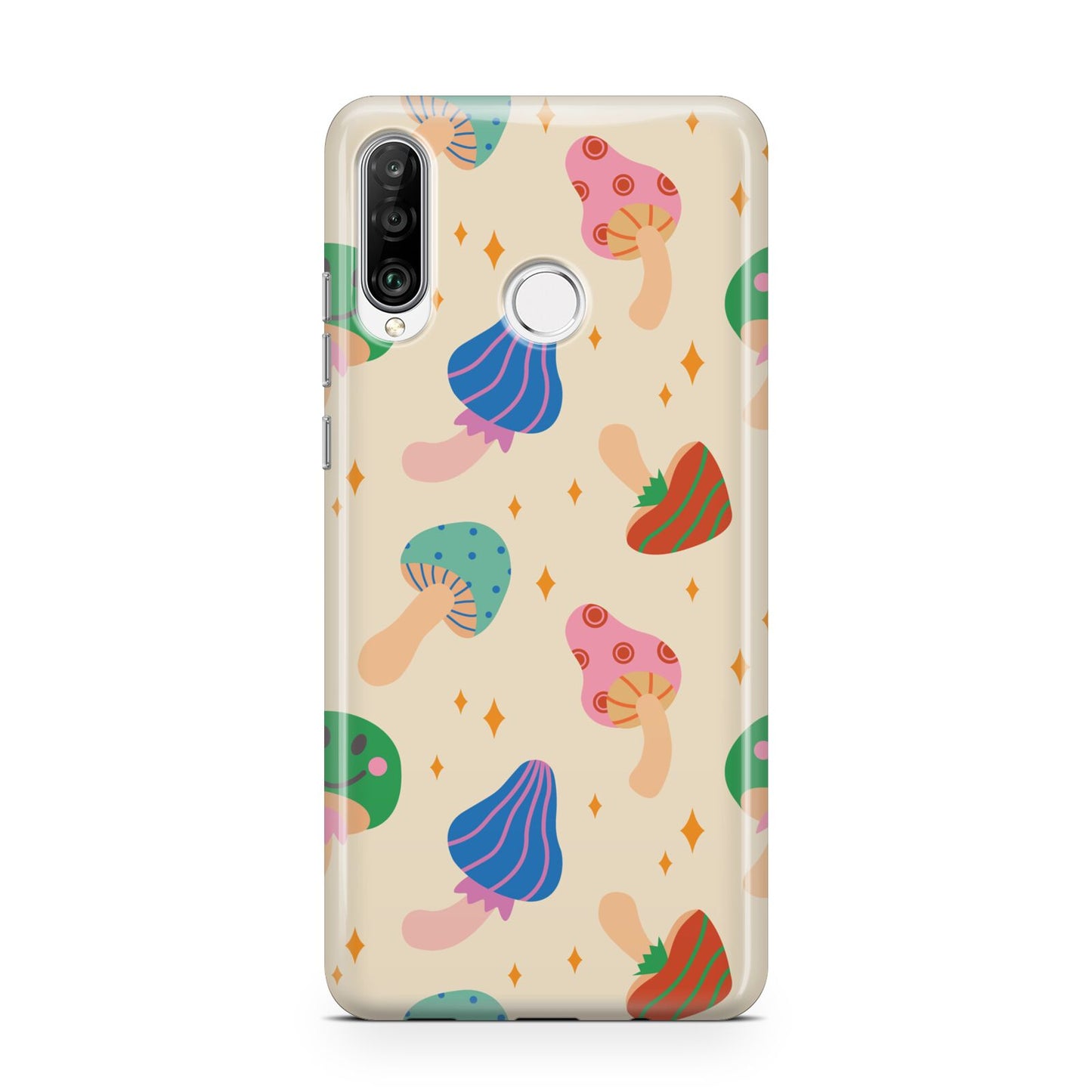 Retro Psychedelic Mushrooms Huawei P30 Lite Phone Case